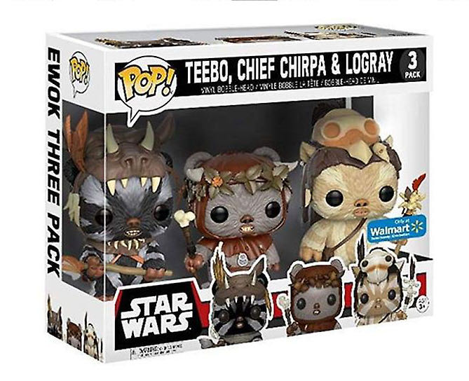 Star Wars: Teebo, Chief Chirpa & Logray, #3 Pack - Star Wars vinyl figure collectible [Barcode 889698147217] - Main Image 2