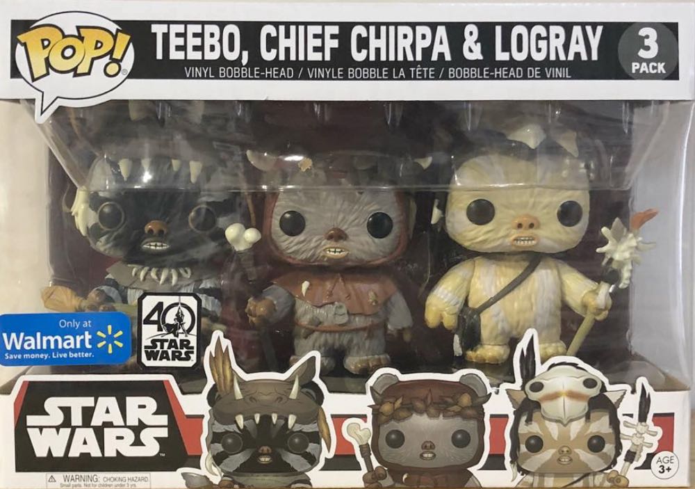 Star Wars: Teebo, Chief Chirpa & Logray, #3 Pack - Star Wars vinyl figure collectible [Barcode 889698147217] - Main Image 4