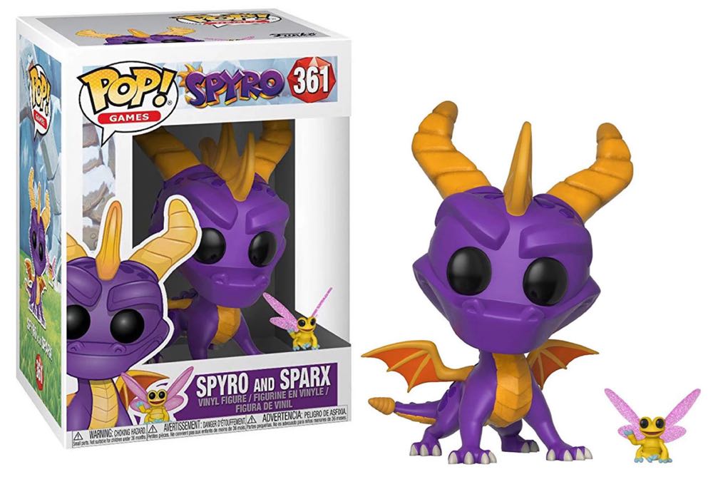 Spyro and Sparx - Spyro vinyl figure collectible [Barcode 889698327633] - Main Image 2