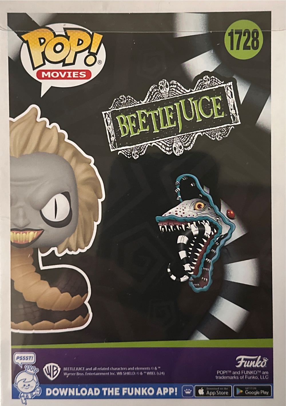 Beetlejuice   ( Beetlejuice Snake ) $16  vinyl figure collectible - Main Image 2