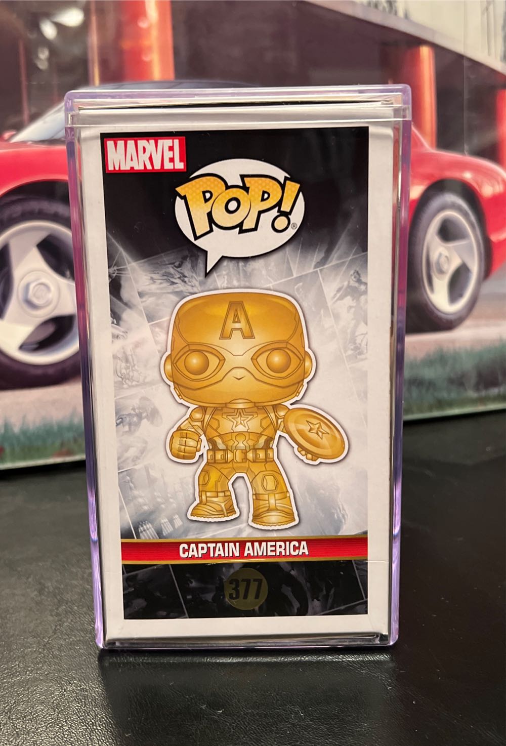 Captain America - 377  - (golden Edition) Marvel Studios - The First Ten Years - Funko Pop - Marvel Universe vinyl figure collectible [Barcode 889698335157] - Main Image 4