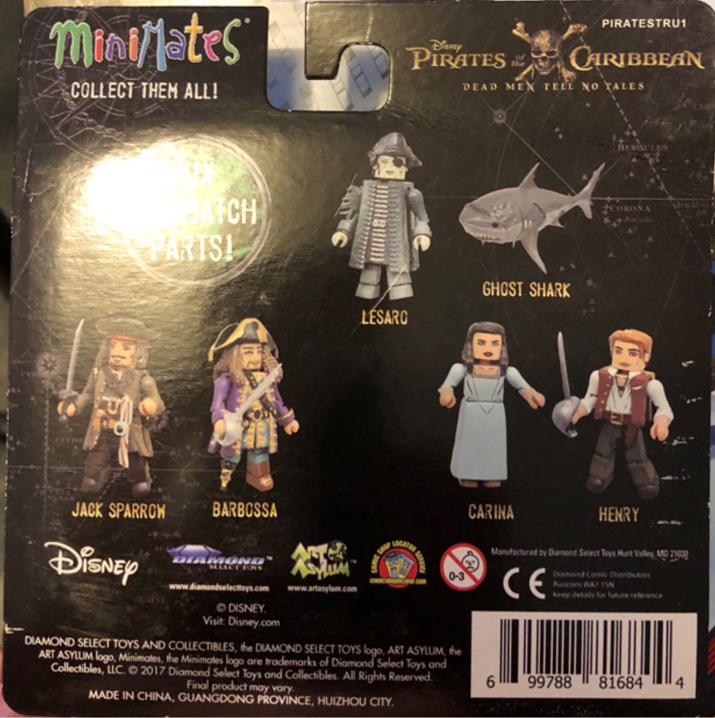Lesaro and Ghost Shark - Pirates of the Caribbean vinyl figure collectible [Barcode 699788816844] - Main Image 2
