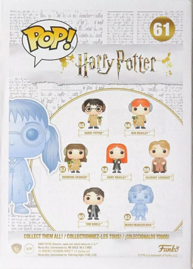 Moaning Myrtle - Harry Potter vinyl figure collectible [Barcode 889698310192] - Main Image 3