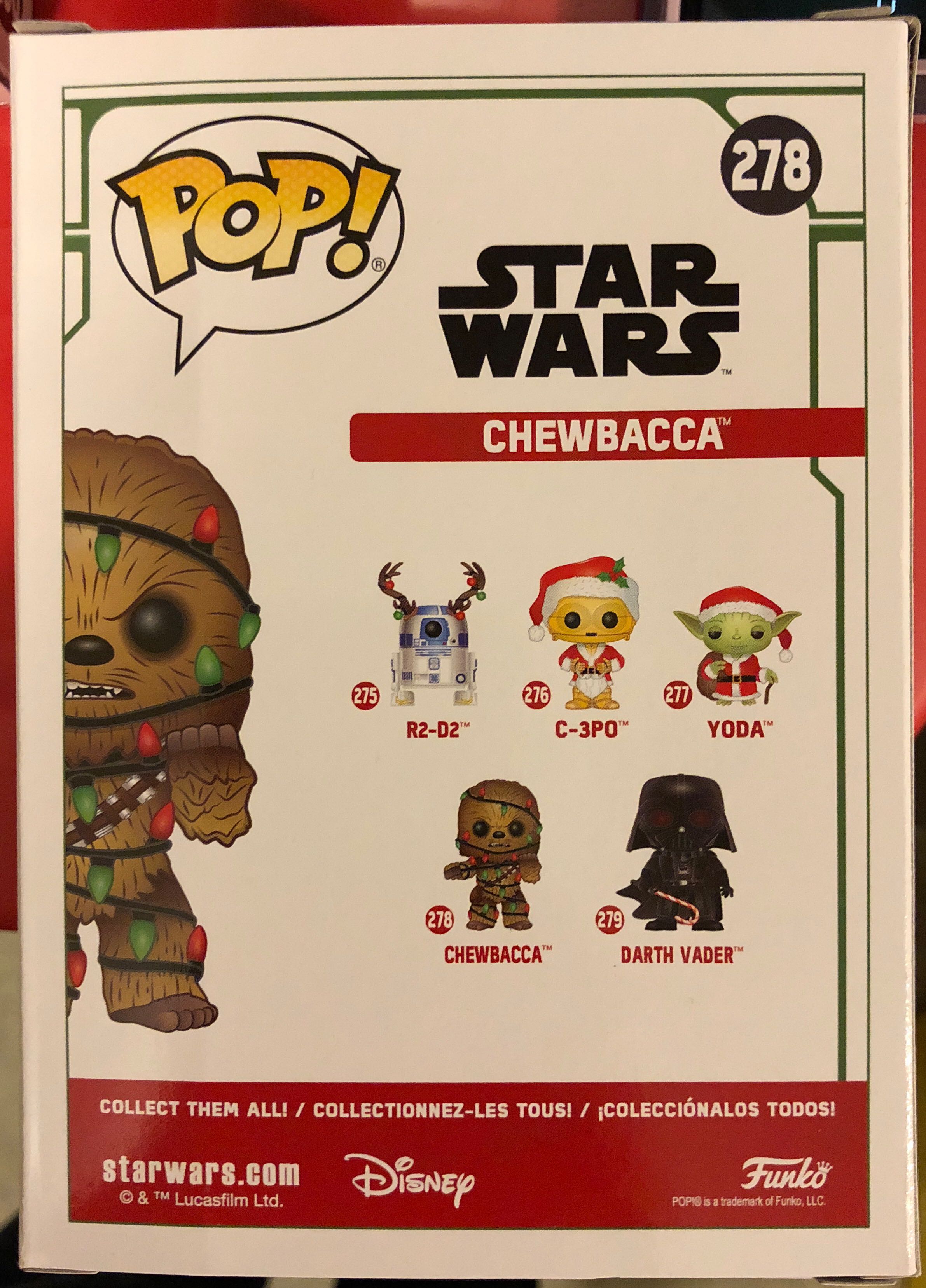 Star Wars: Chewbacca (Holiday), #278 - Star Wars vinyl figure collectible [Barcode 889698338868] - Main Image 2