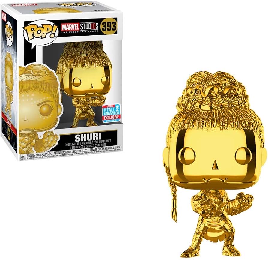 Shuri - 393  - (golden Edition) Marvel Studios - The First Ten Years - Funko Pop - Marvel Universe vinyl figure collectible [Barcode 889698335225] - Main Image 3