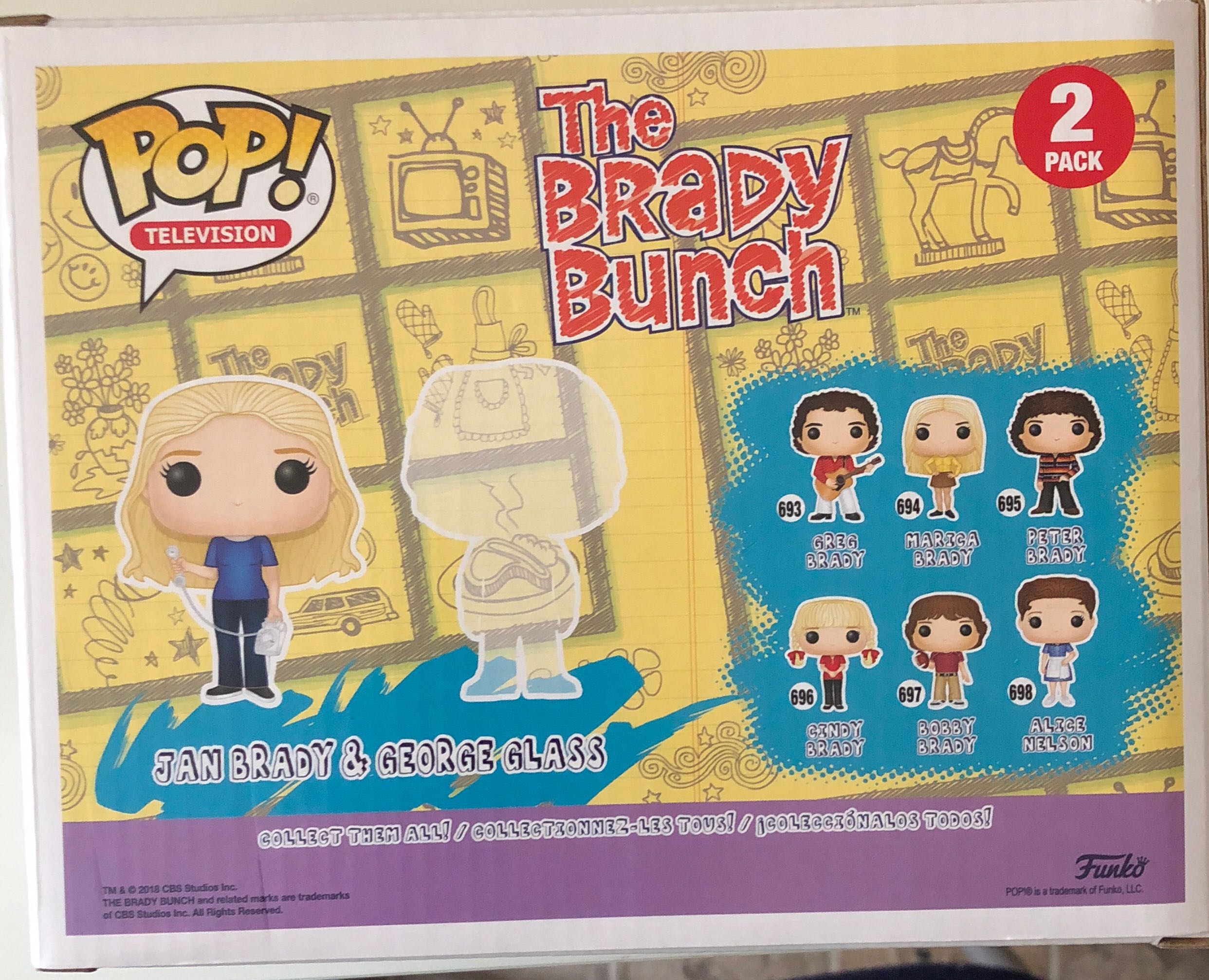 Jan Brady & George Glass - The Brady Bunch vinyl figure collectible [Barcode 889698339667] - Main Image 2
