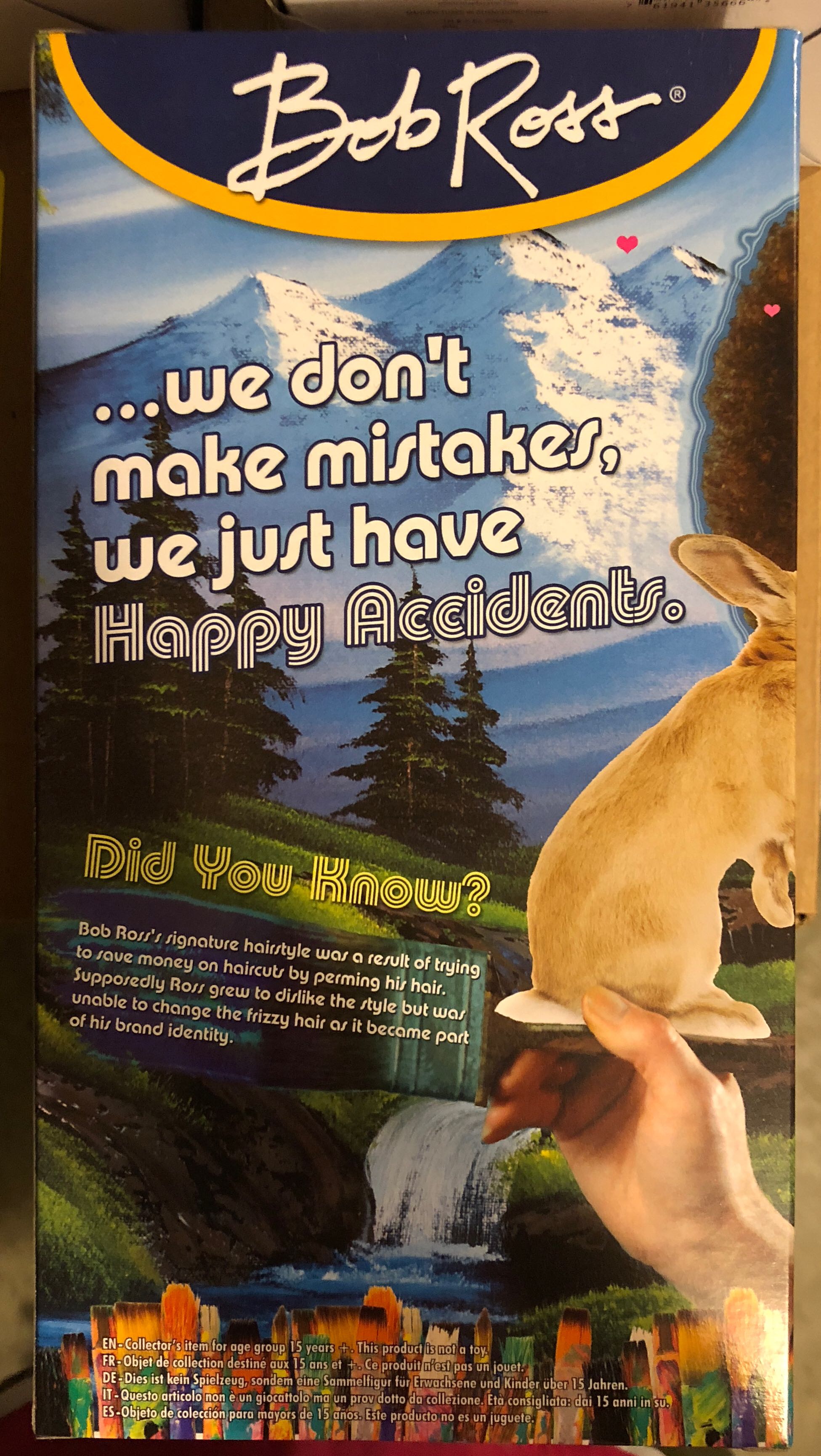 Bob Ross  vinyl figure collectible [Barcode 814089012034] - Main Image 2