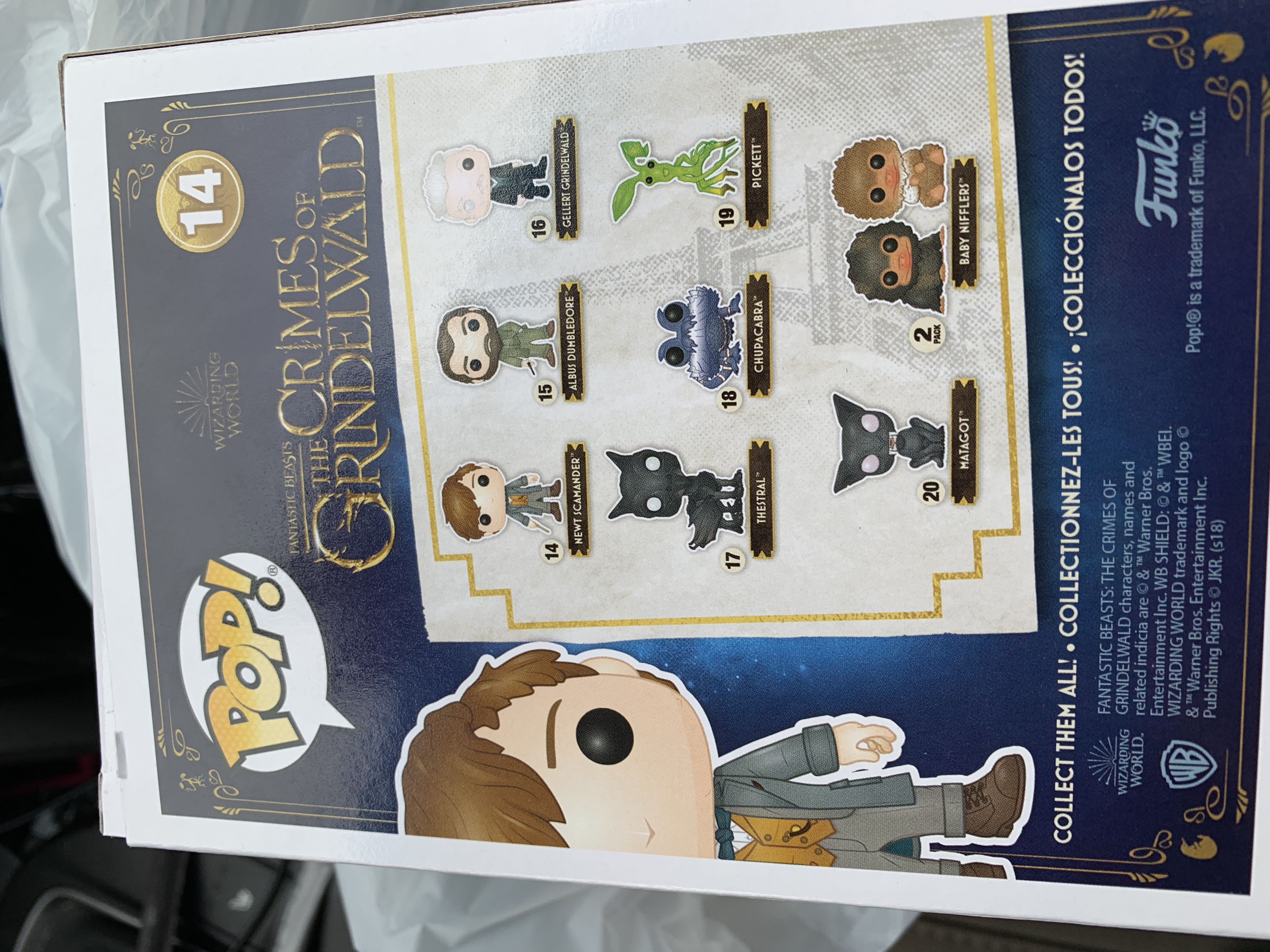 Newt Scamander (Chase) - Fantastic Beasts: The Crimes of Grindelwald vinyl figure collectible [Barcode 889698327510] - Main Image 2
