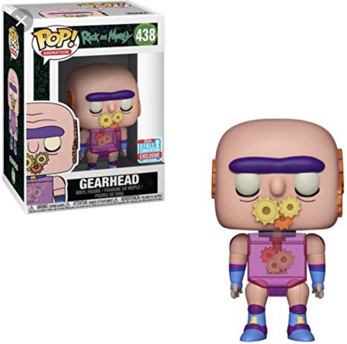 Gearhead - 438 Rick And Morty Funko Pop Animation - Rick & Morty vinyl figure collectible [Barcode 889698348409] - Main Image 2
