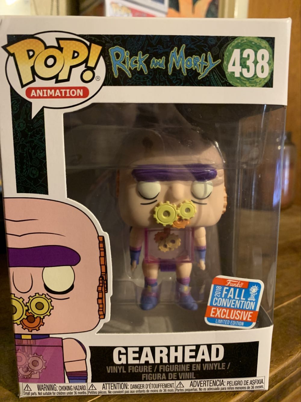 Gearhead - 438 Rick And Morty Funko Pop Animation - Rick & Morty vinyl figure collectible [Barcode 889698348409] - Main Image 3