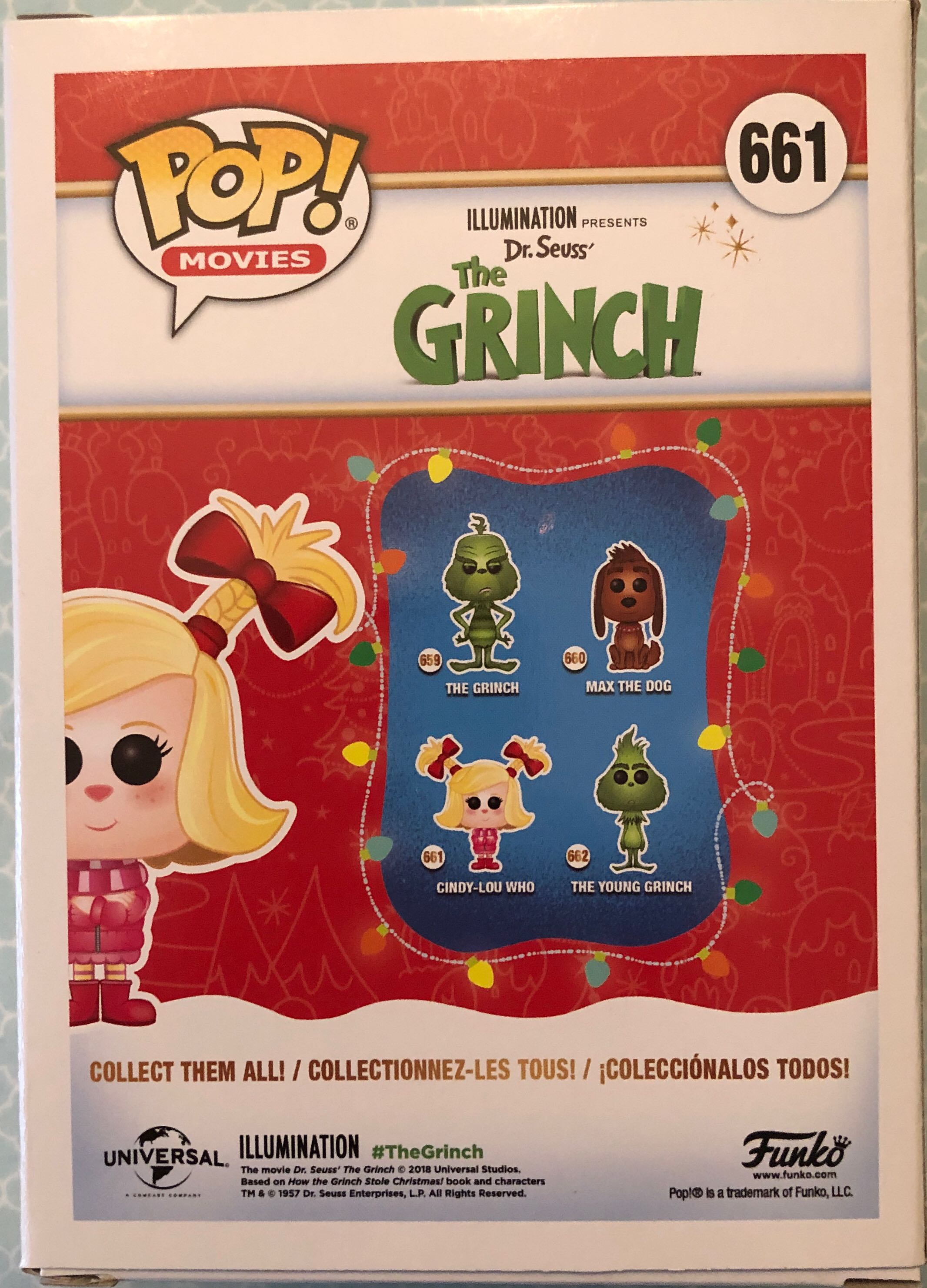The Grinch: Cindy-Lou Who - How the Grinch Stole Christmas vinyl figure collectible [Barcode 889698330251] - Main Image 2