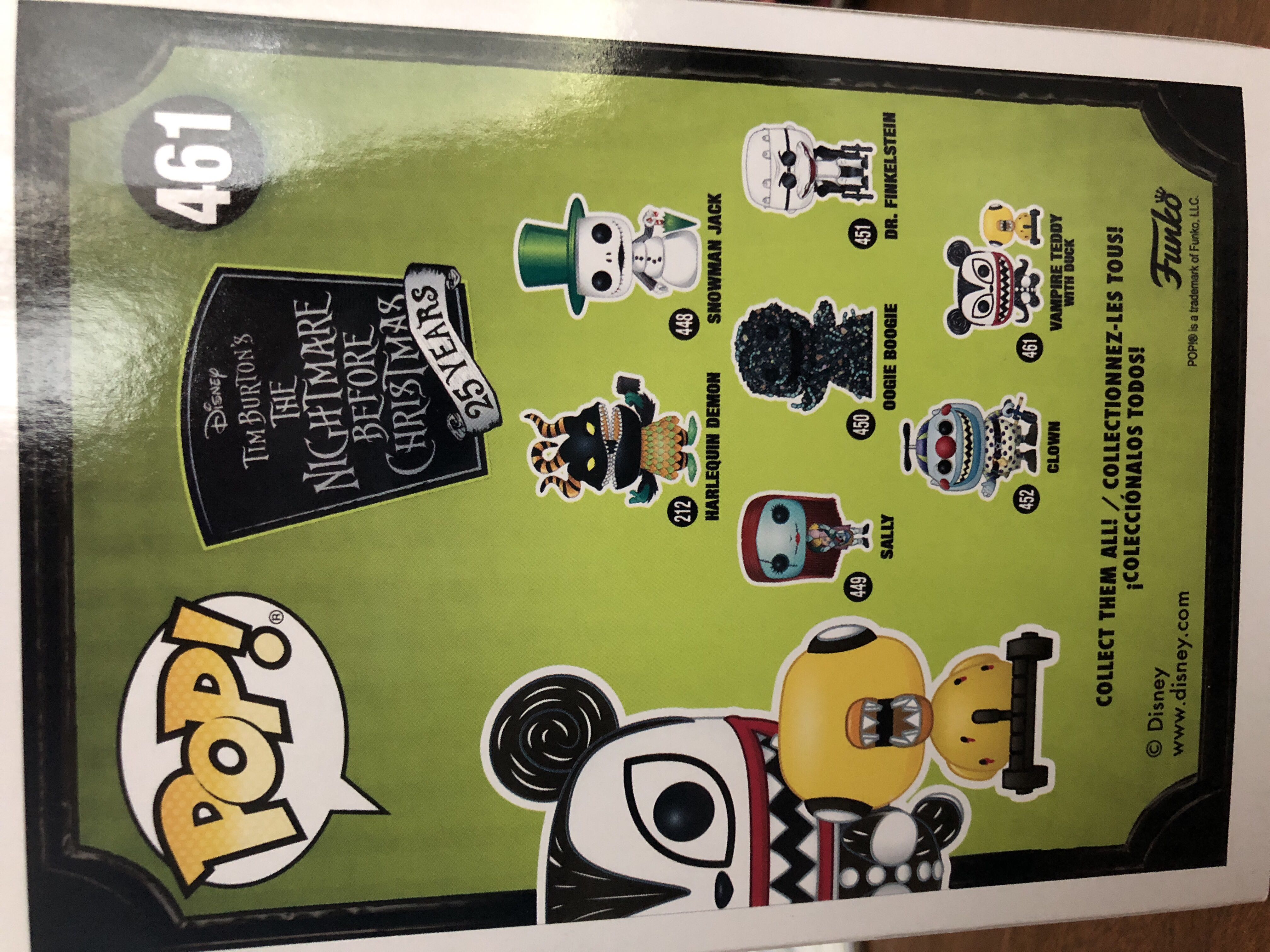 NBC- Vampire Teddy - The Nightmare Before Christmas vinyl figure collectible [Barcode 889698344296] - Main Image 2