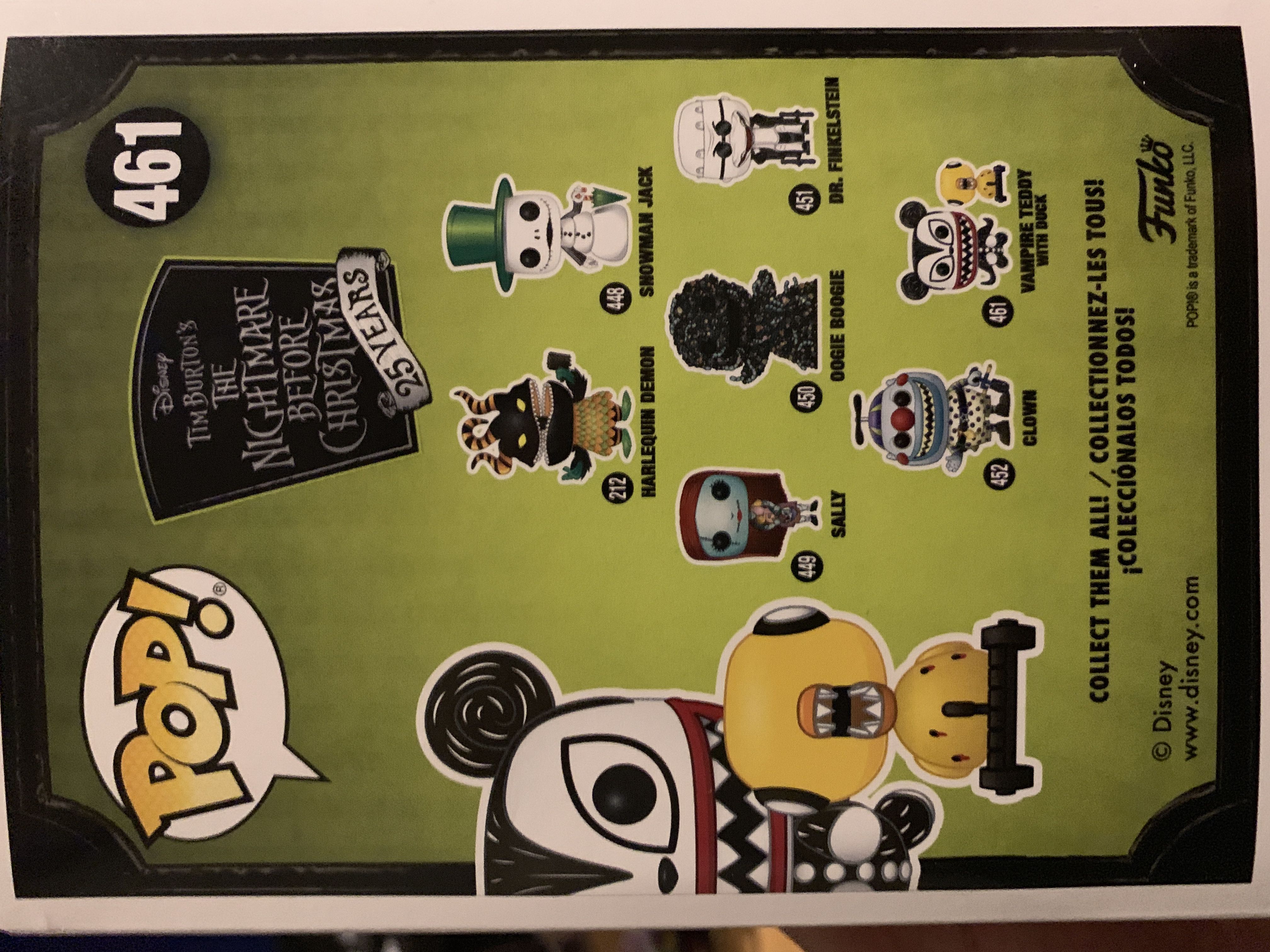 Vampire Teddy With Duck - The Nightmare Before Christmas vinyl figure collectible [Barcode 889698344296] - Main Image 2