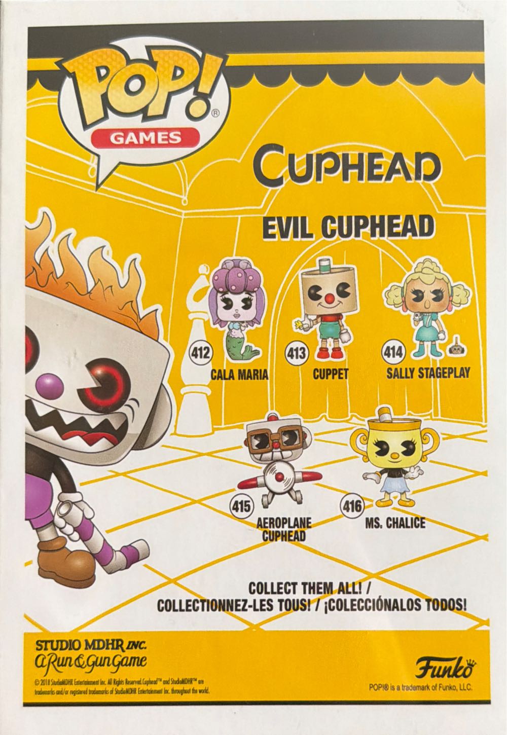 Evil Cuphead - Cuphead vinyl figure collectible [Barcode 889698347907] - Main Image 2