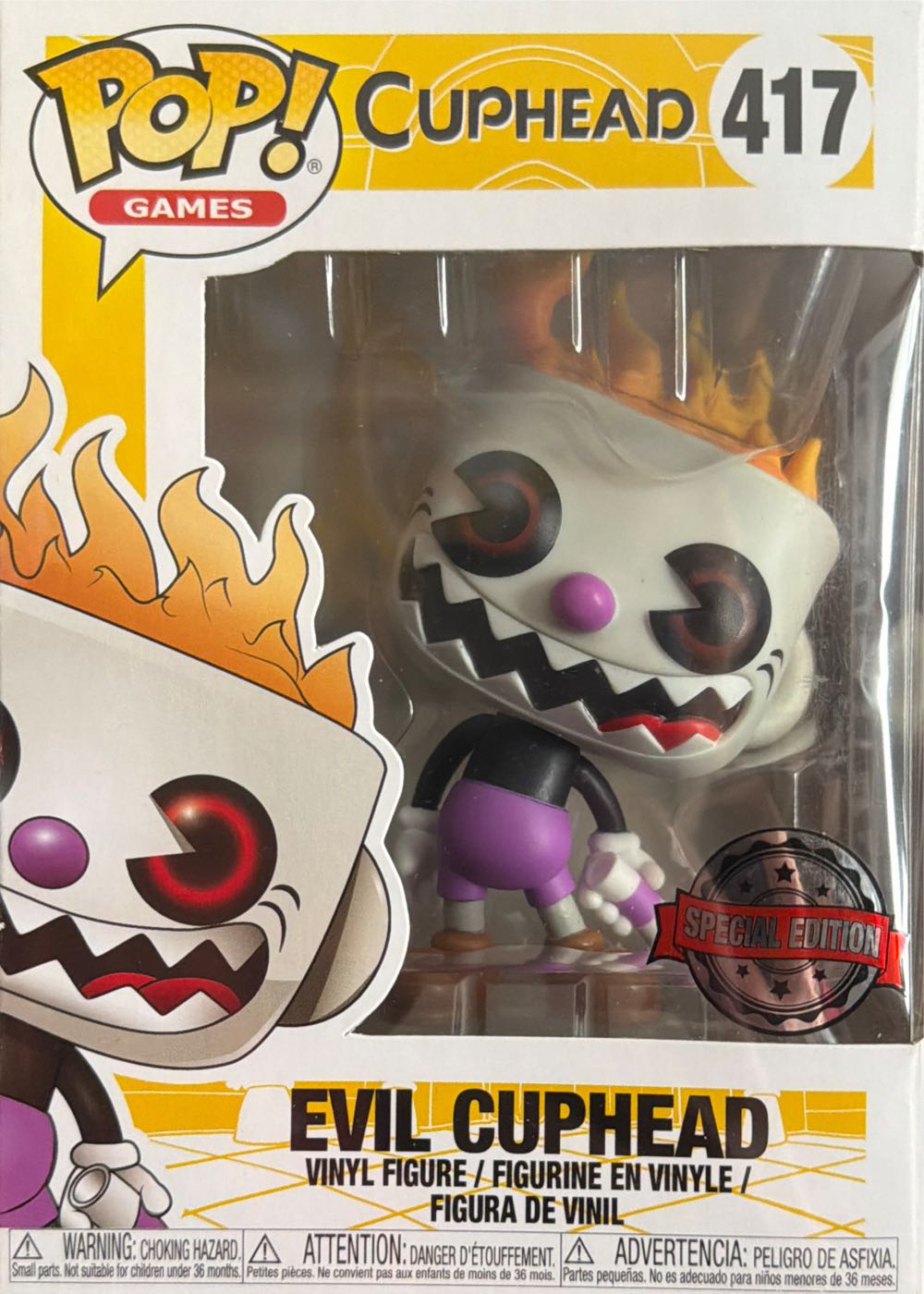 Evil Cuphead - Cuphead vinyl figure collectible [Barcode 889698347907] - Main Image 4