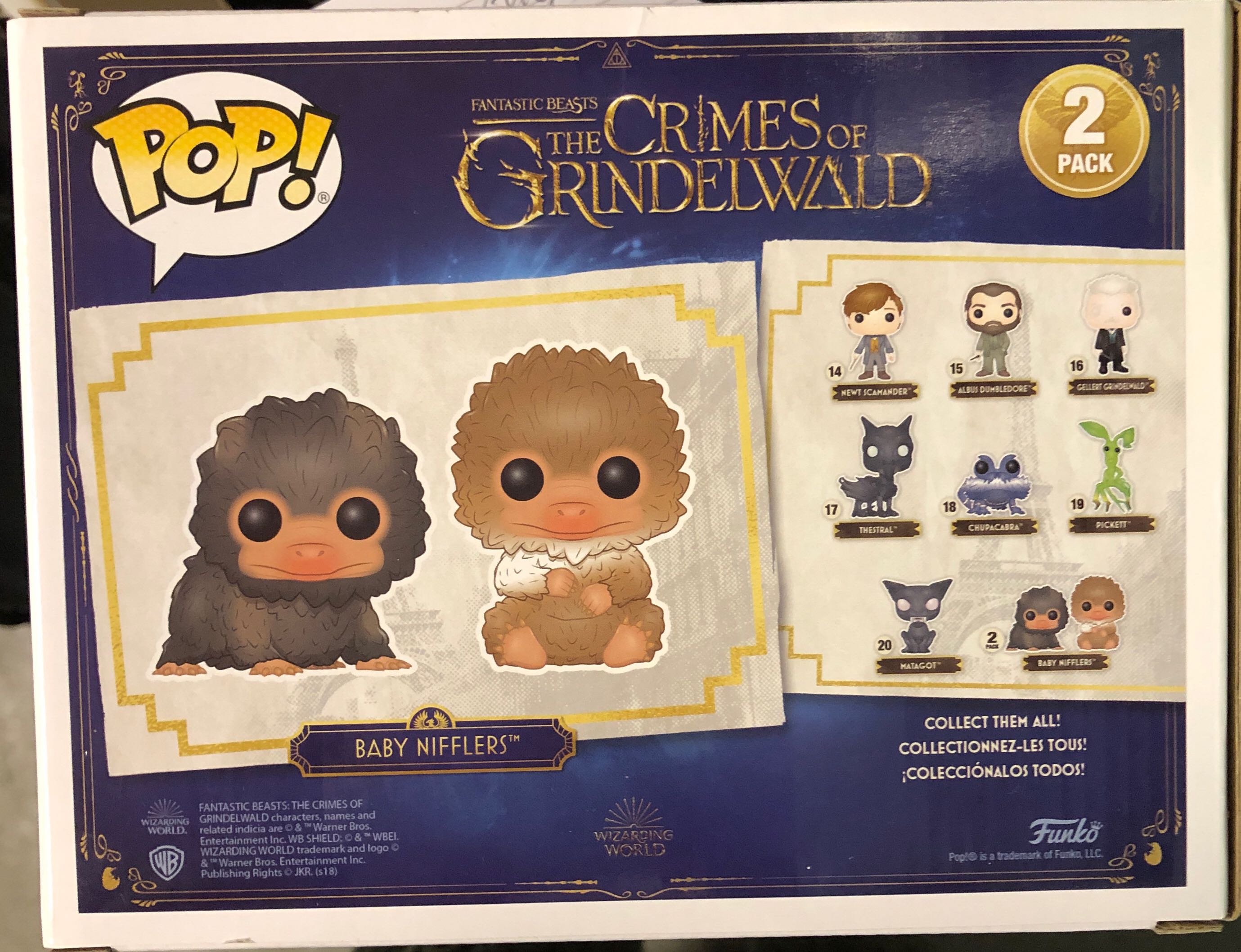 Baby Nifflers - Fantastic Beasts: The Crimes of Grindelwald vinyl figure collectible [Barcode 889698327558] - Main Image 2