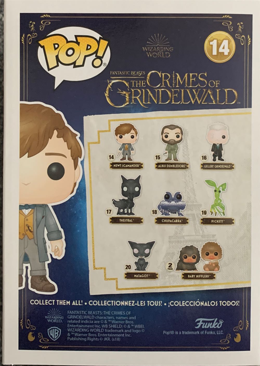 Newt Scamander - Fantastic Beasts: The Crimes of Grindelwald vinyl figure collectible [Barcode 889698327510] - Main Image 2