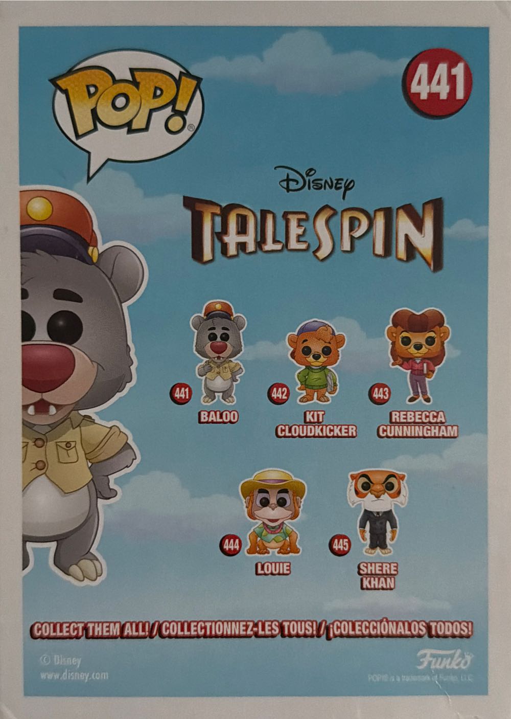 Talespin -441- Baloo - Disney vinyl figure collectible [Barcode 889698320849] - Main Image 2