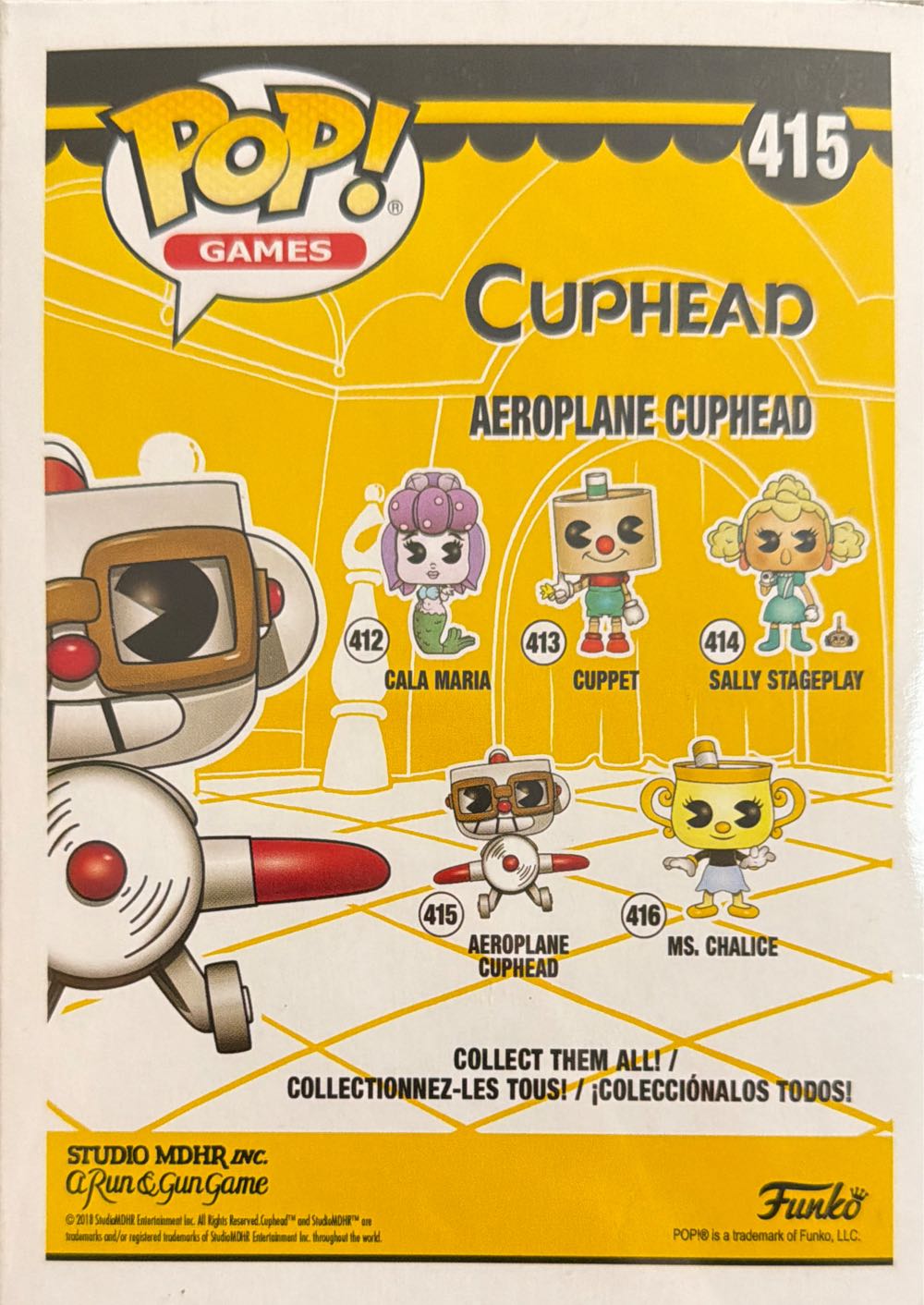 Cuphead -415- Aeroplane Cuphead - Cuphead vinyl figure collectible [Barcode 889698344753] - Main Image 2