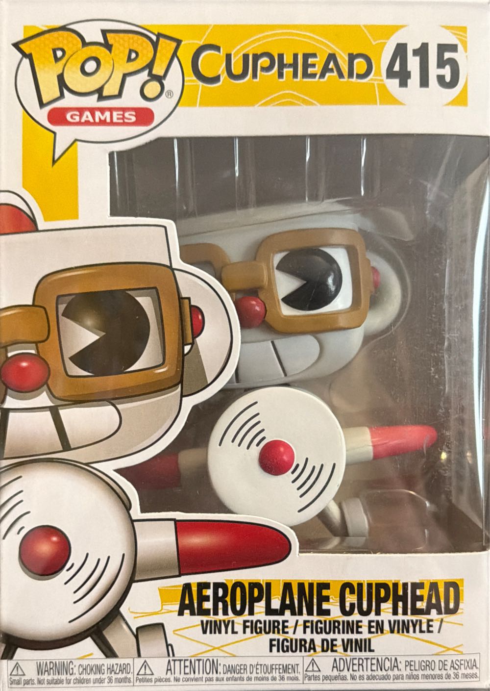 Cuphead -415- Aeroplane Cuphead - Cuphead vinyl figure collectible [Barcode 889698344753] - Main Image 4