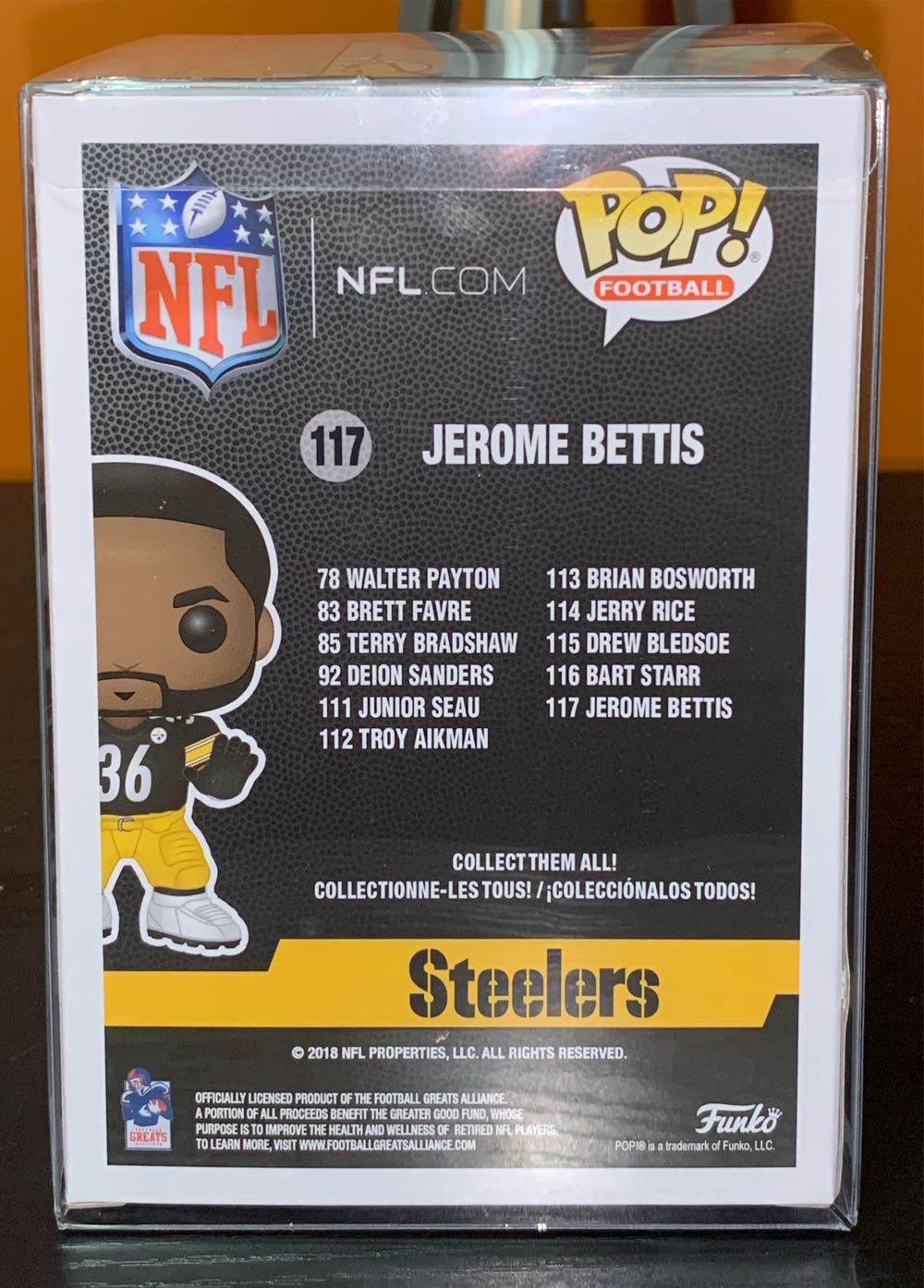 #117: Jerome Bettis - NFL vinyl figure collectible [Barcode 889698334013] - Main Image 3