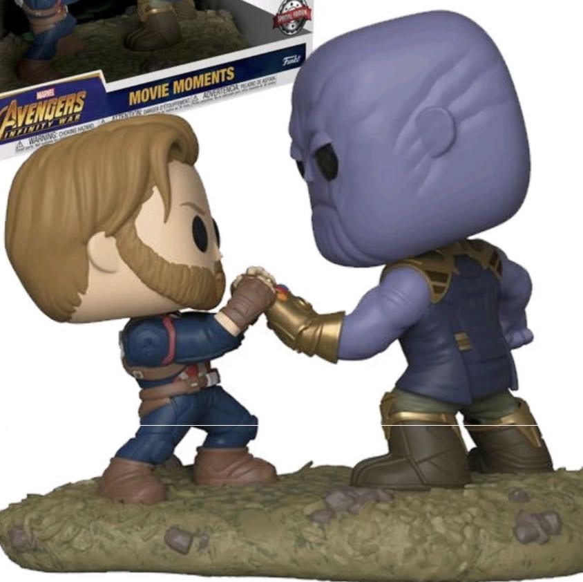 Captain America vs Thanos $49 - Marvel Universe vinyl figure collectible [Barcode 889698355612] - Main Image 2