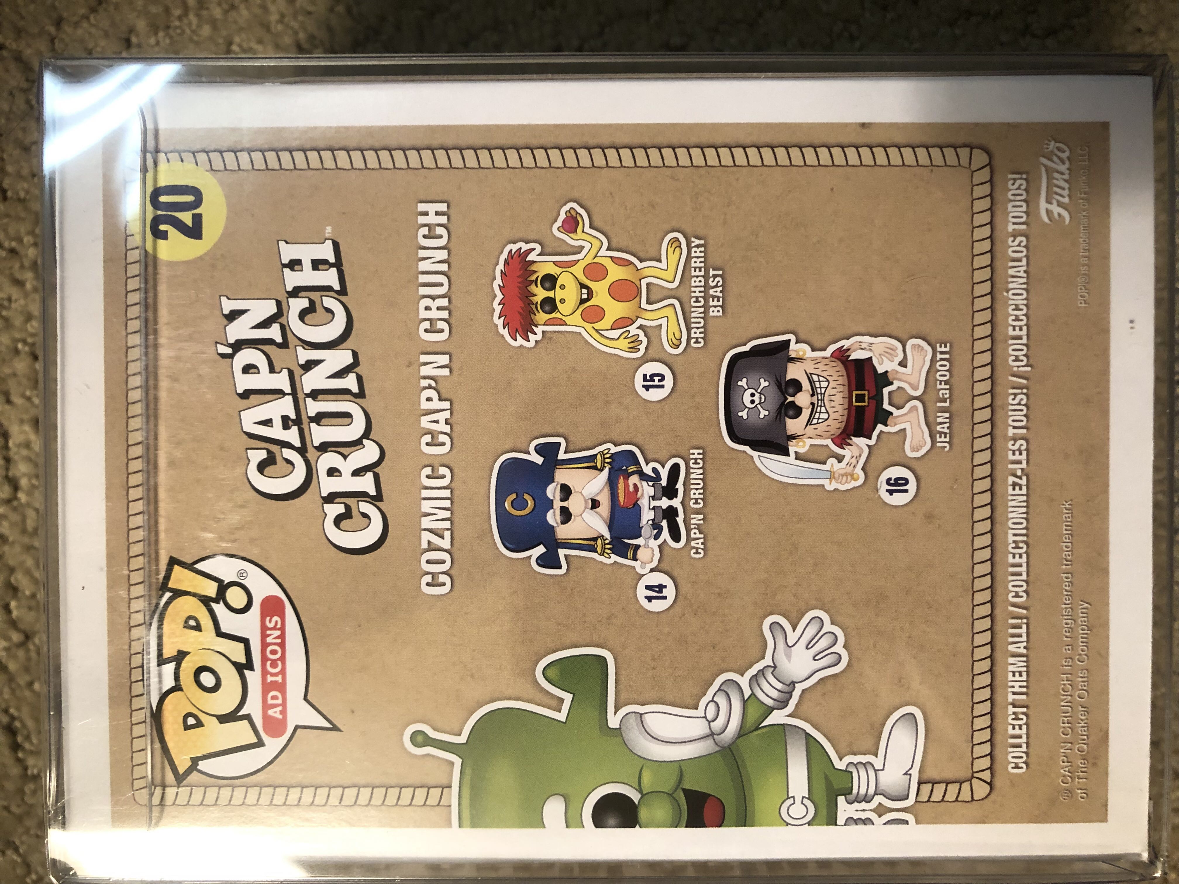Ad Icon Cap’n Crunch Cozmic Cap’n Crunch $23 - General Mills vinyl figure collectible [Barcode 889698255059] - Main Image 2