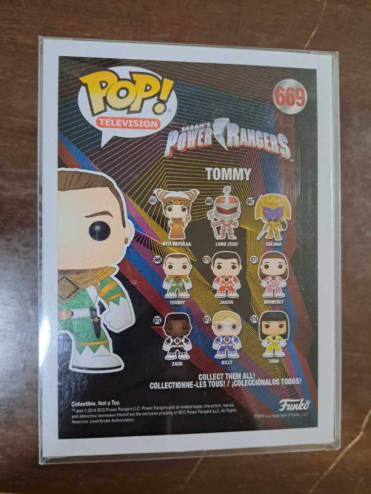 Tommy (Metallic) - Mighty Morphin Power Rangers vinyl figure collectible [Barcode 889698360982] - Main Image 2