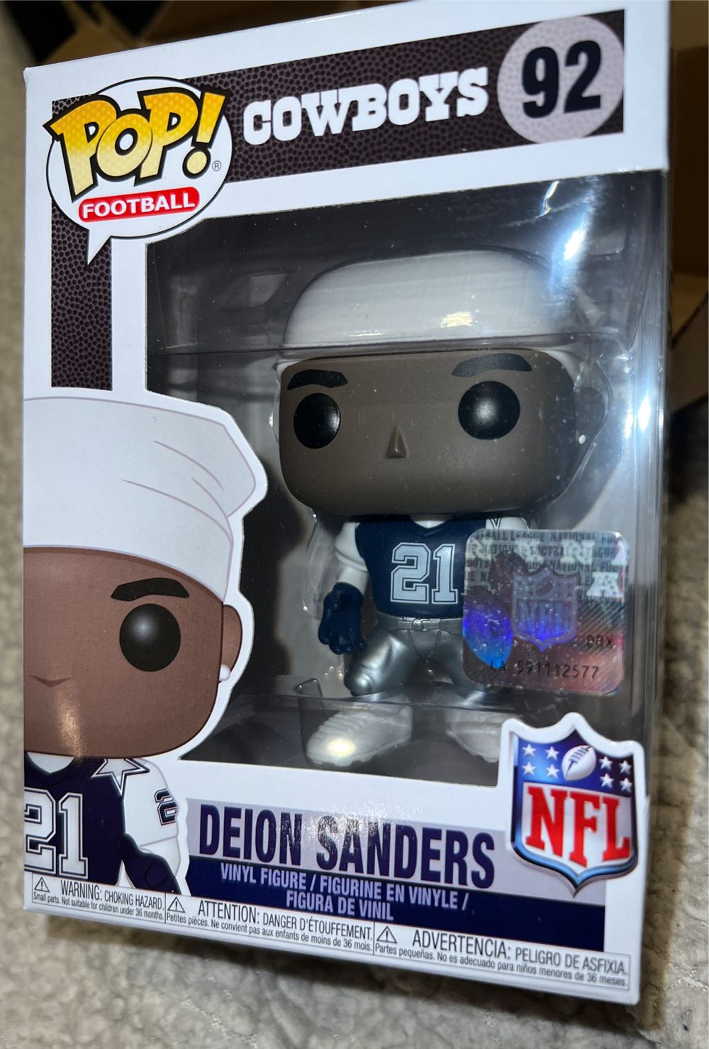 NFL Cowboys ( Deion Sanders ) $31 - NFL vinyl figure collectible [Barcode 889698333047] - Main Image 2