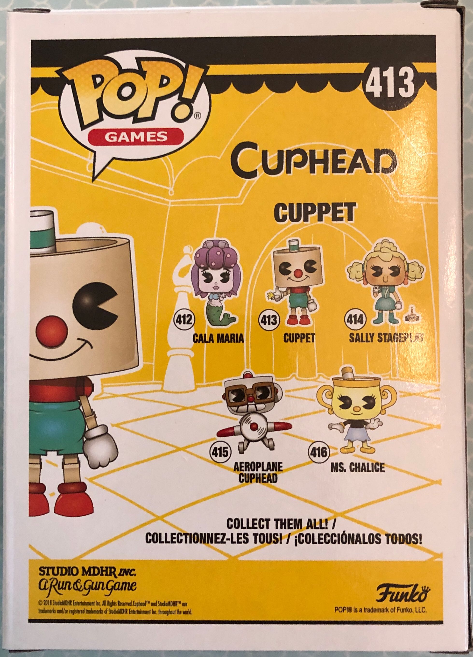Cuphead -413- Cuppet - Cuphead vinyl figure collectible [Barcode 889698344739] - Main Image 2