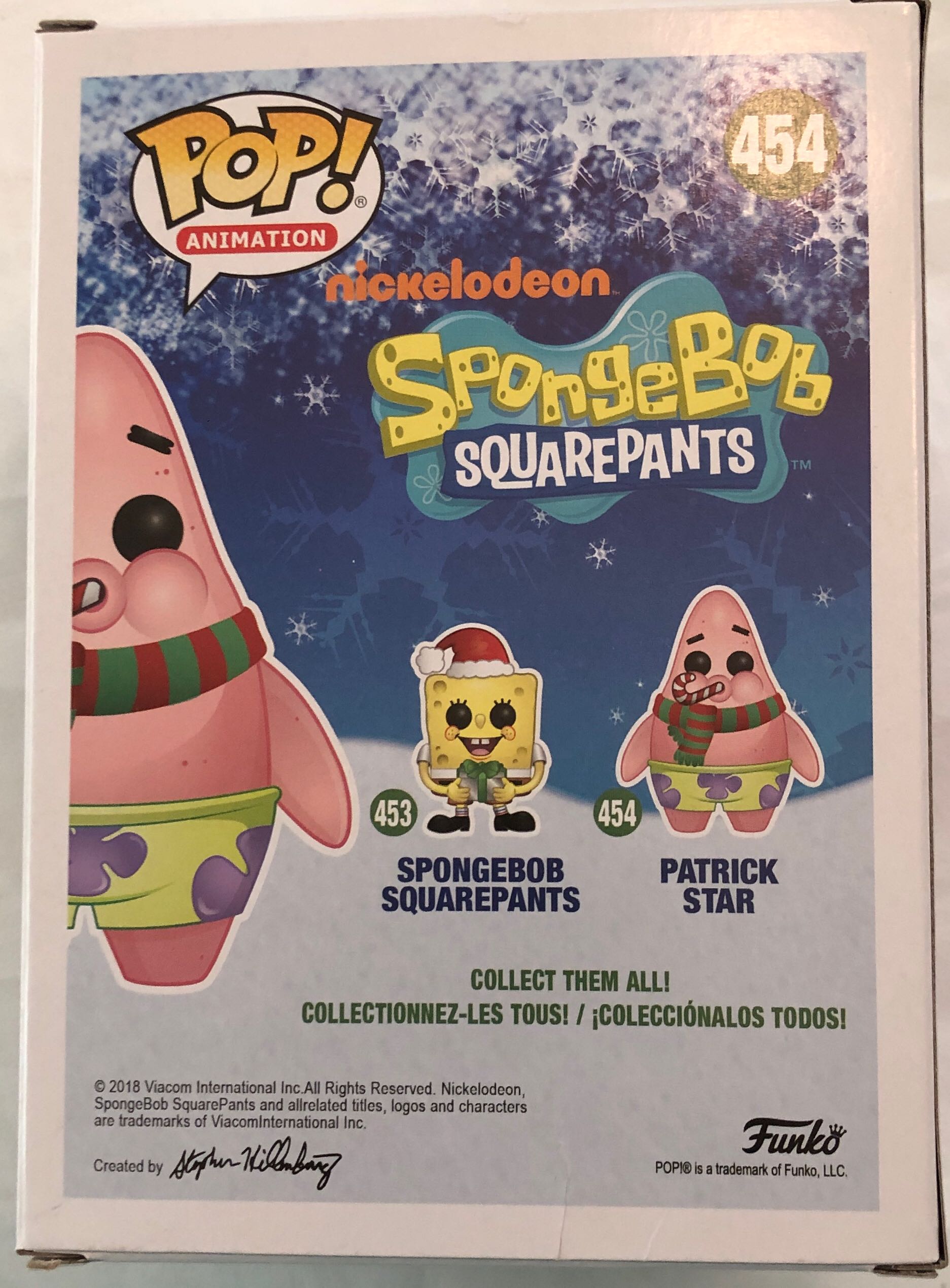454 Patrick, Christmas - SpongeBob SquarePants vinyl figure collectible [Barcode 889698339247] - Main Image 2