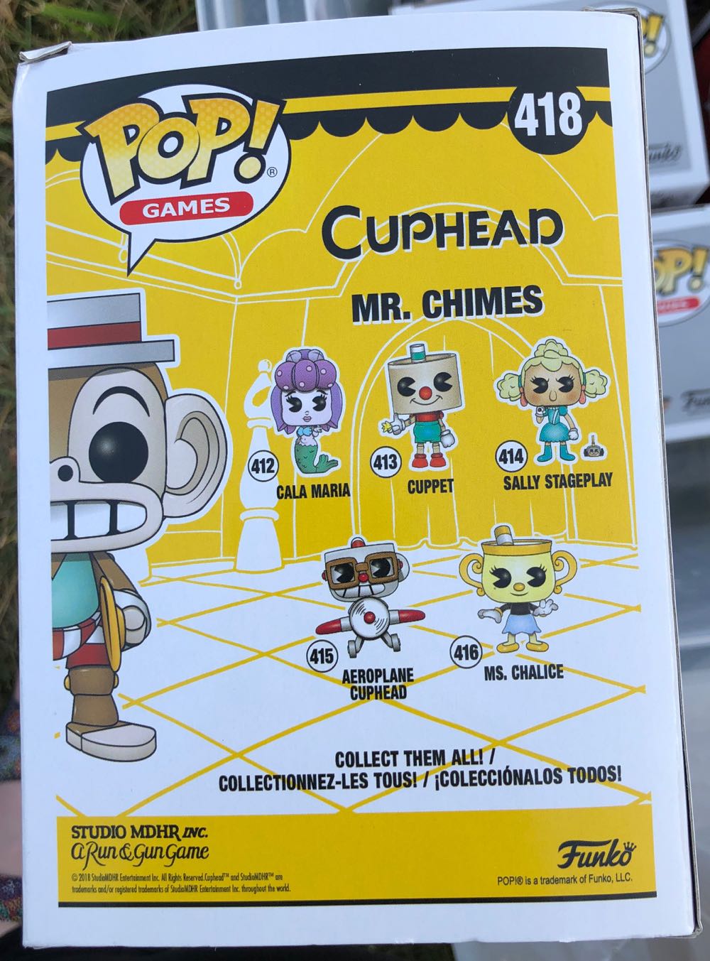 Cuphead -418- Mr. Chimes - Cuphead vinyl figure collectible [Barcode 889698350051] - Main Image 2