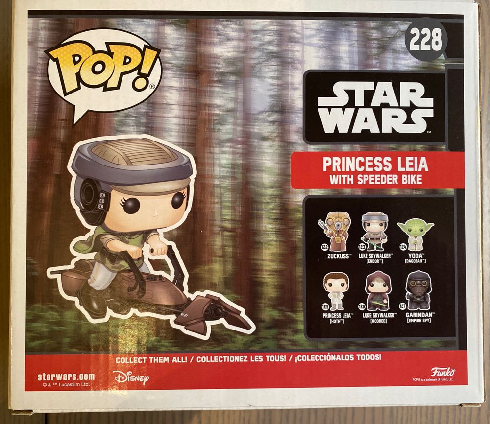 Princess Leia (With Speeder Bike) - Star Wars vinyl figure collectible [Barcode 889698232531] - Main Image 2
