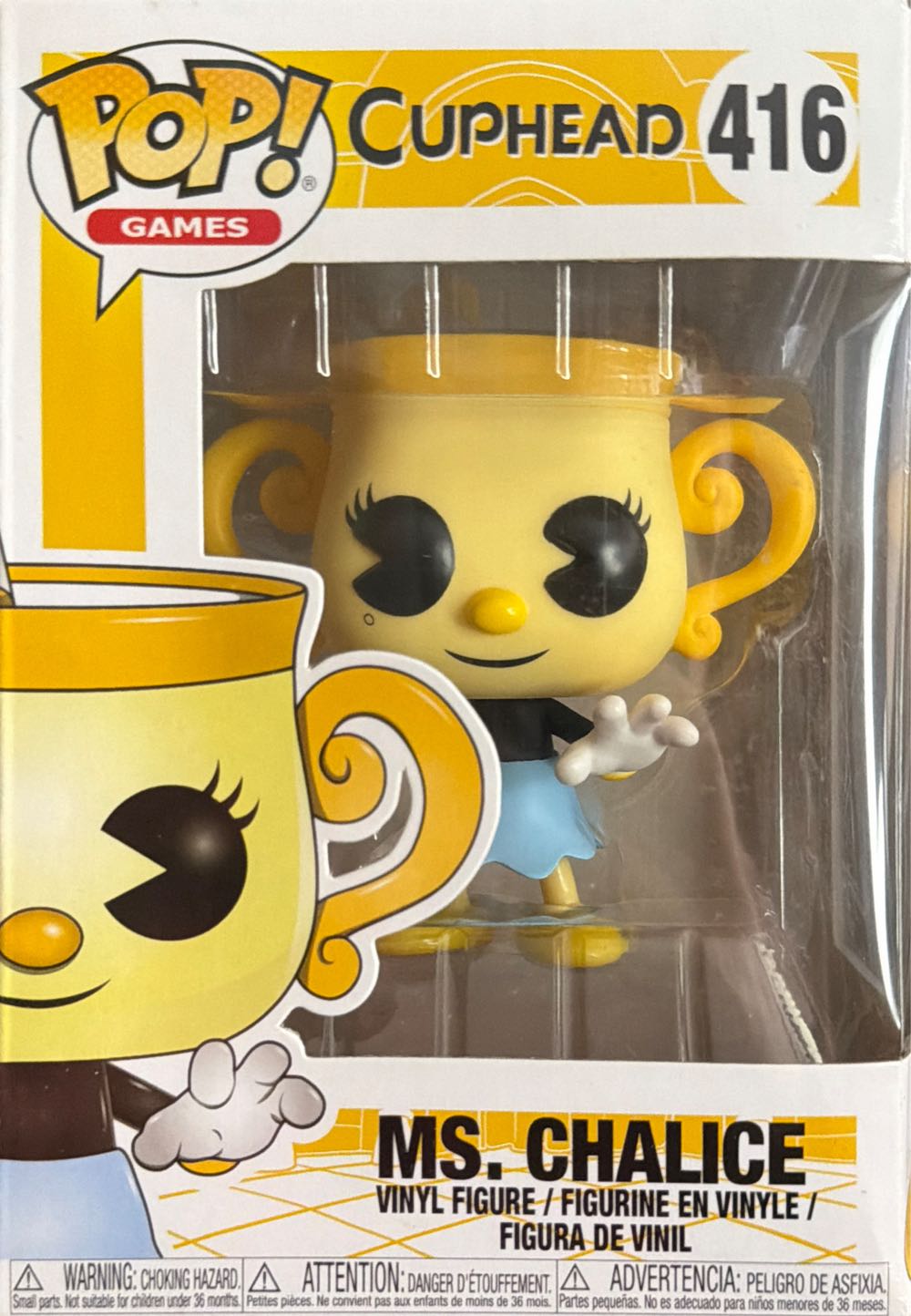 Cuphead -416- Ms Chalice - Cuphead vinyl figure collectible [Barcode 889698344760] - Main Image 4