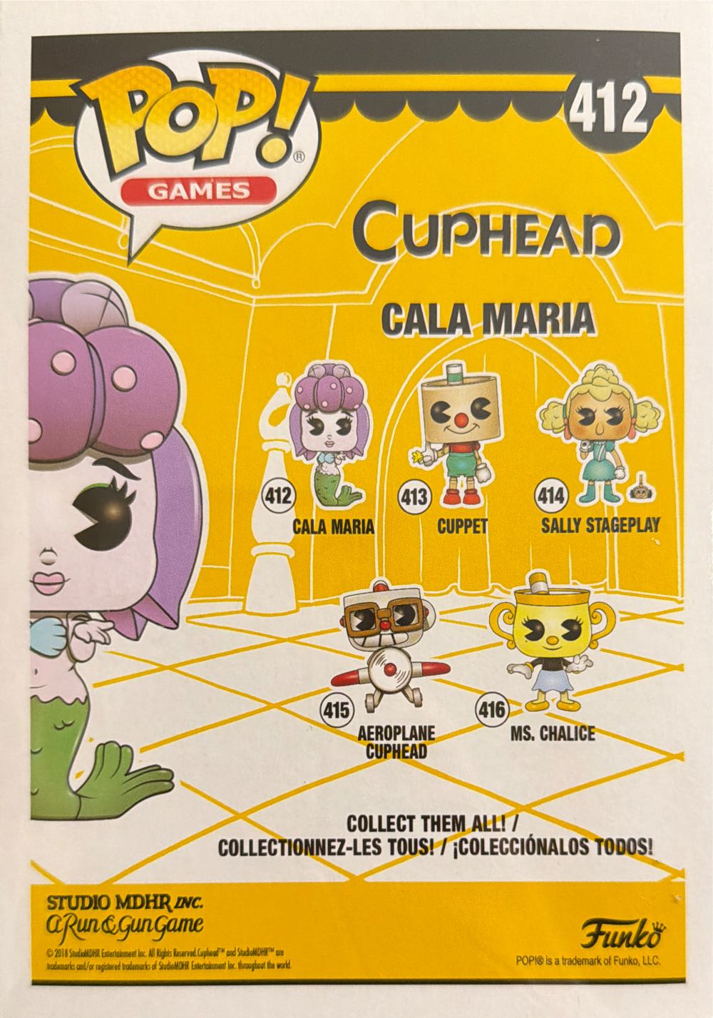 Cuphead -412- Cala Maria - Cuphead vinyl figure collectible [Barcode 889698344715] - Main Image 2