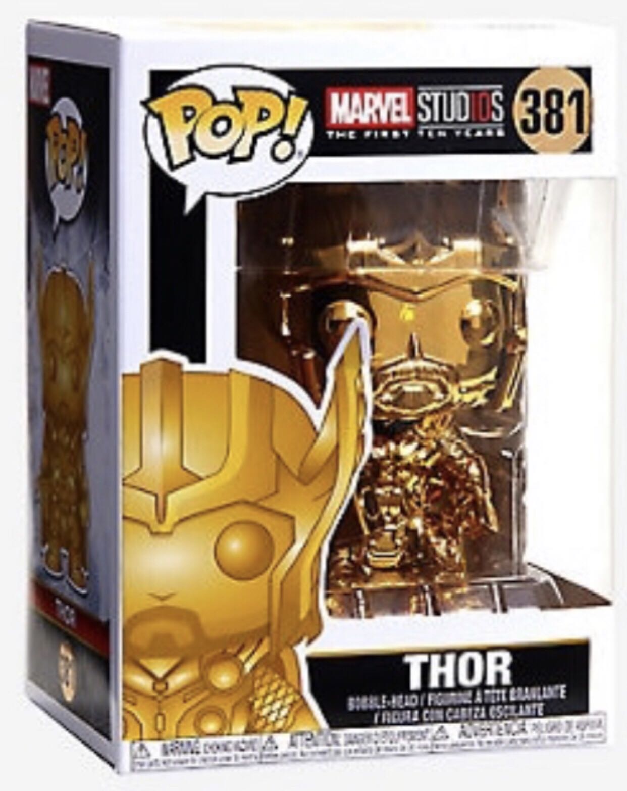 Thor - 381 - (golden Edition) Marvel Studios - The First Ten Years - Funko Pop - Marvel Universe vinyl figure collectible [Barcode 889698335188] - Main Image 3