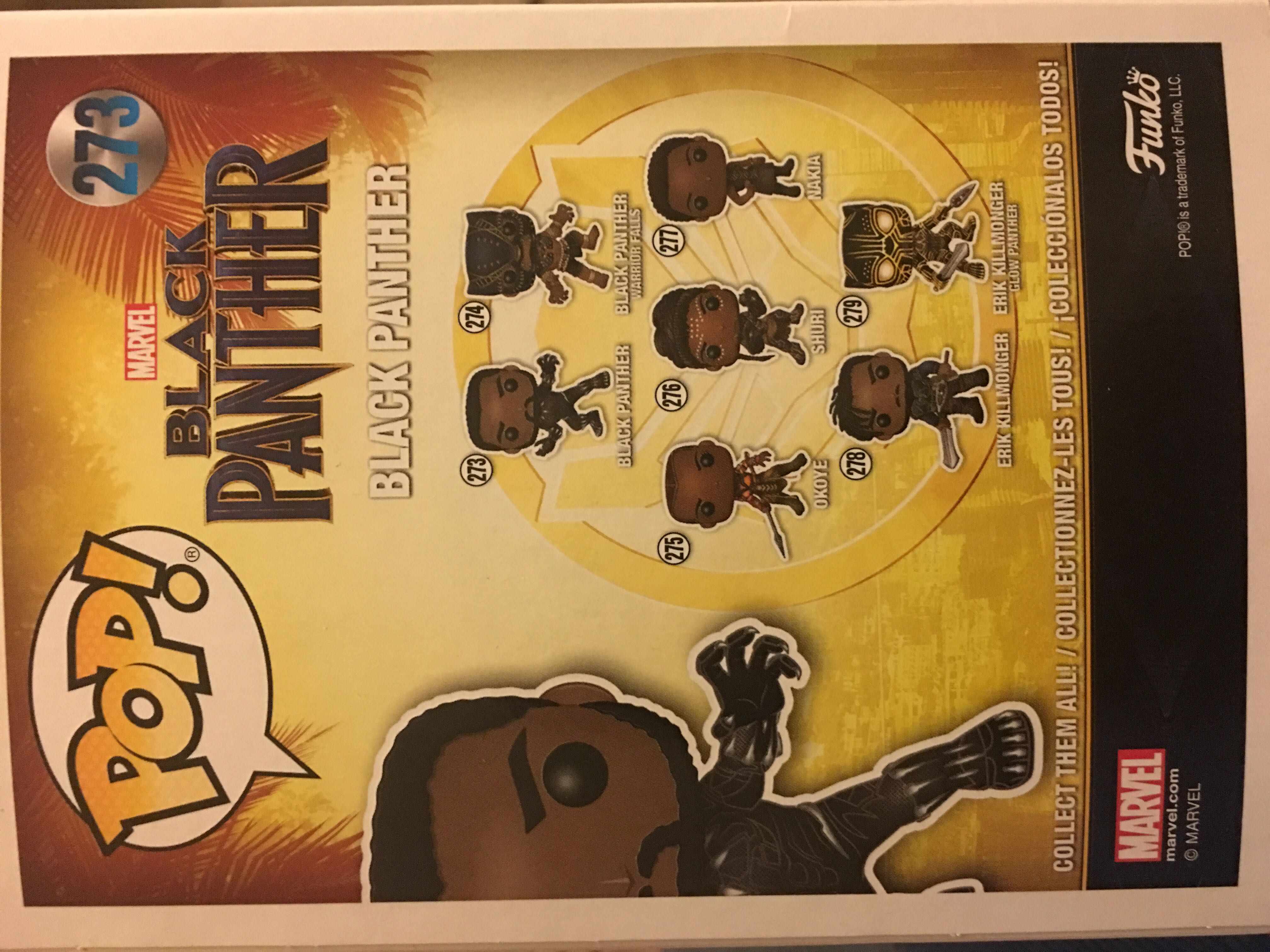 Funko Pop! Black Panther: Black Panther - Marvel Universe vinyl figure collectible - Main Image 2