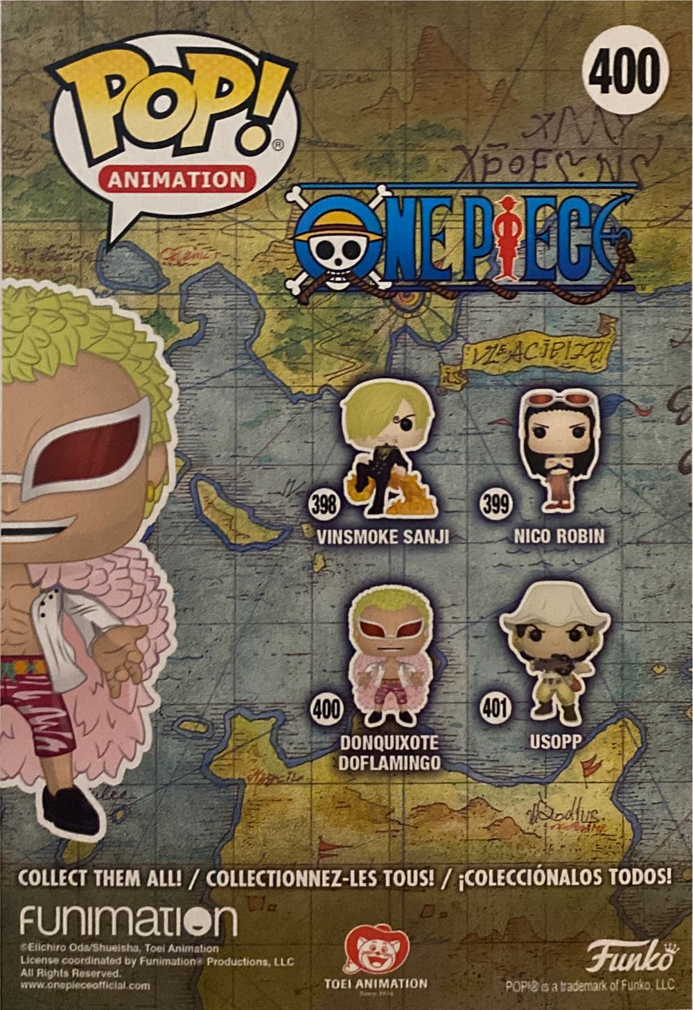 One Piece: Donquixote Doflamingo, #400 - One Piece vinyl figure collectible [Barcode 889698327183] - Main Image 3
