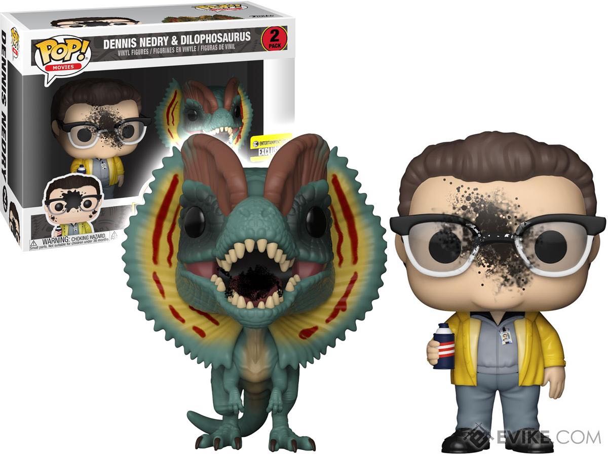 Dennis Nedry & Dilophosaurus - Jurassic Park vinyl figure collectible - Main Image 2