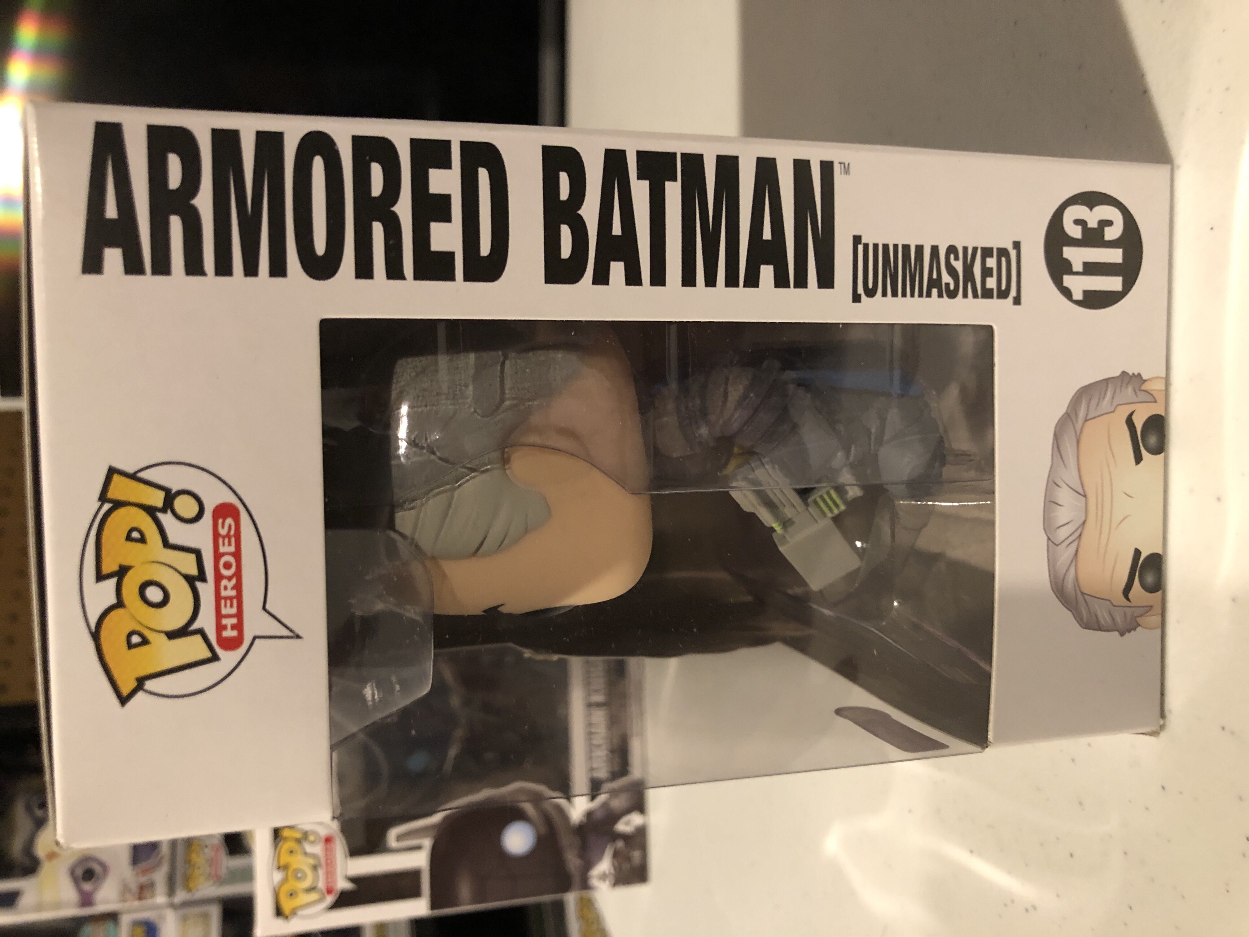 Armored Batman (Unmasked) - DC Universe vinyl figure collectible [Barcode 849803095291] - Main Image 2