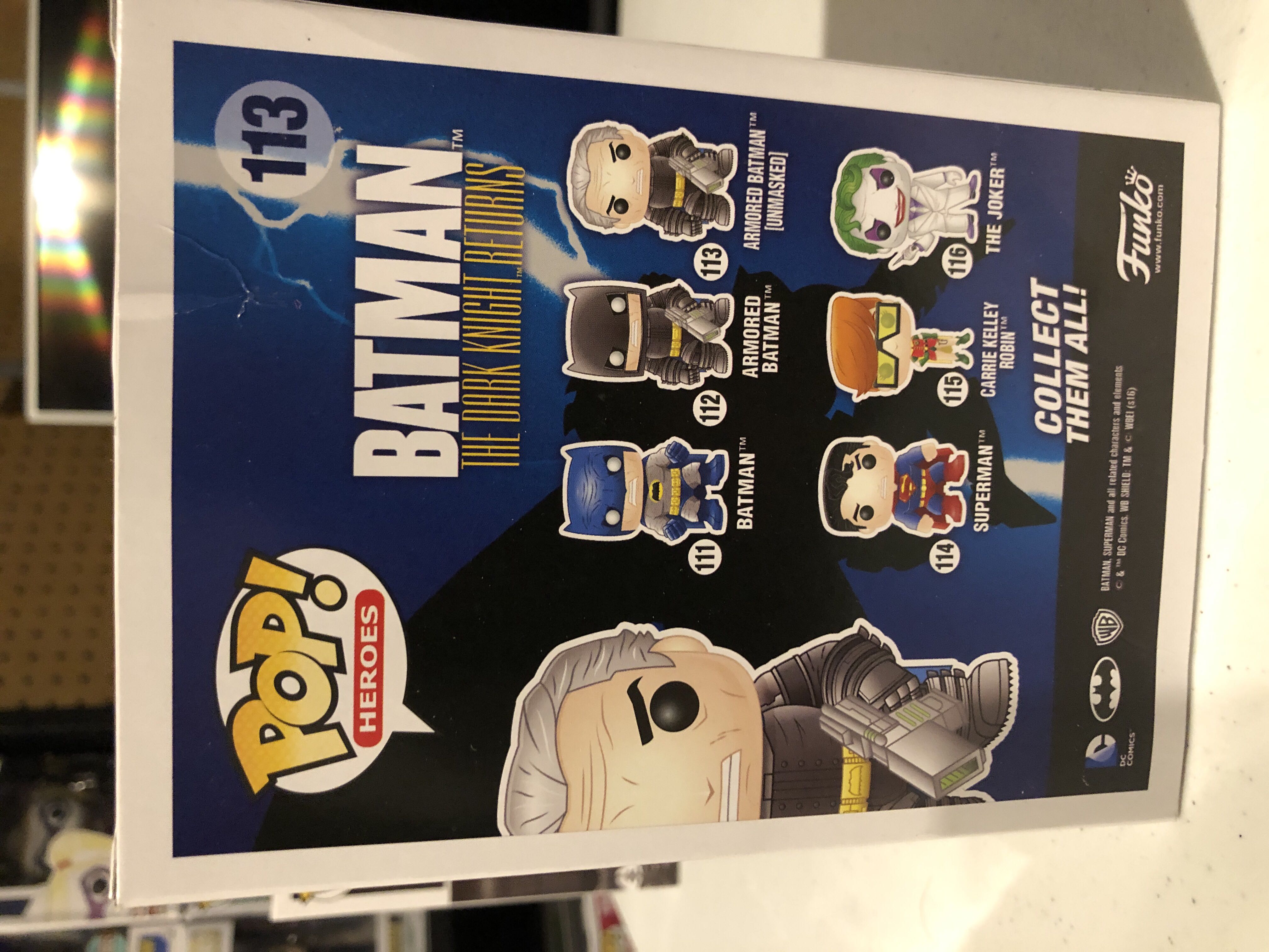 Armored Batman (Unmasked) - DC Universe vinyl figure collectible [Barcode 849803095291] - Main Image 3