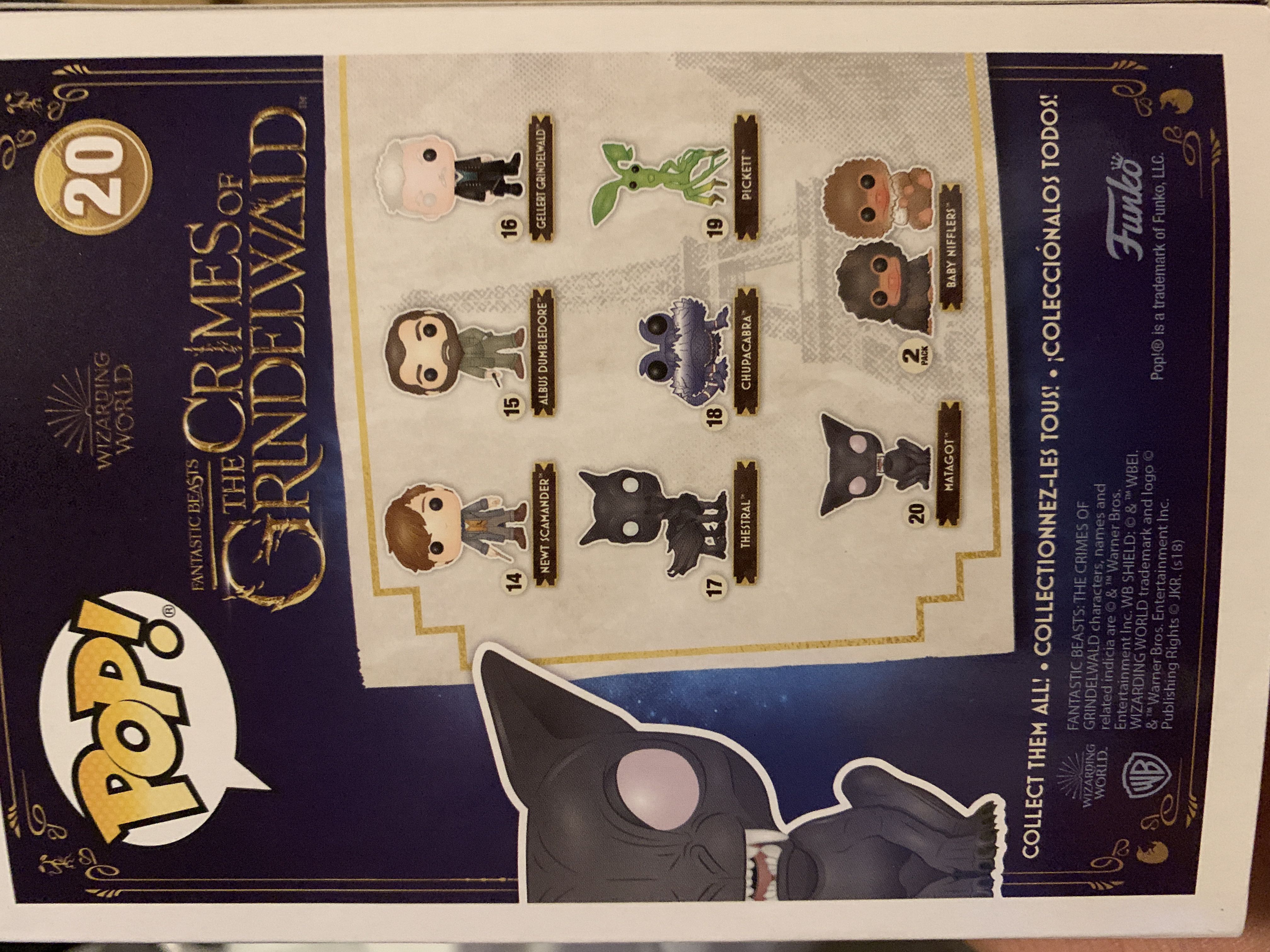 Matagot - Fantastic Beasts: The Crimes of Grindelwald vinyl figure collectible [Barcode 889698335584] - Main Image 2