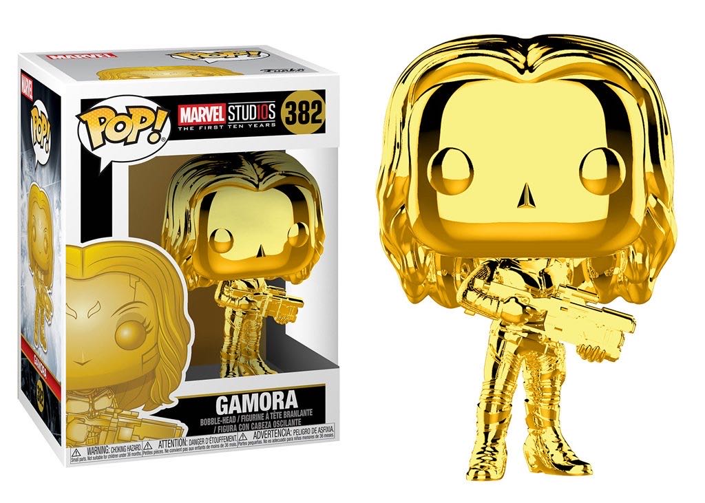 Gamora - 382  - (golden Edition) Marvel Studios - The First Ten Years - Funko Pop - Guardians of the Galaxy vinyl figure collectible [Barcode 889698335195] - Main Image 2