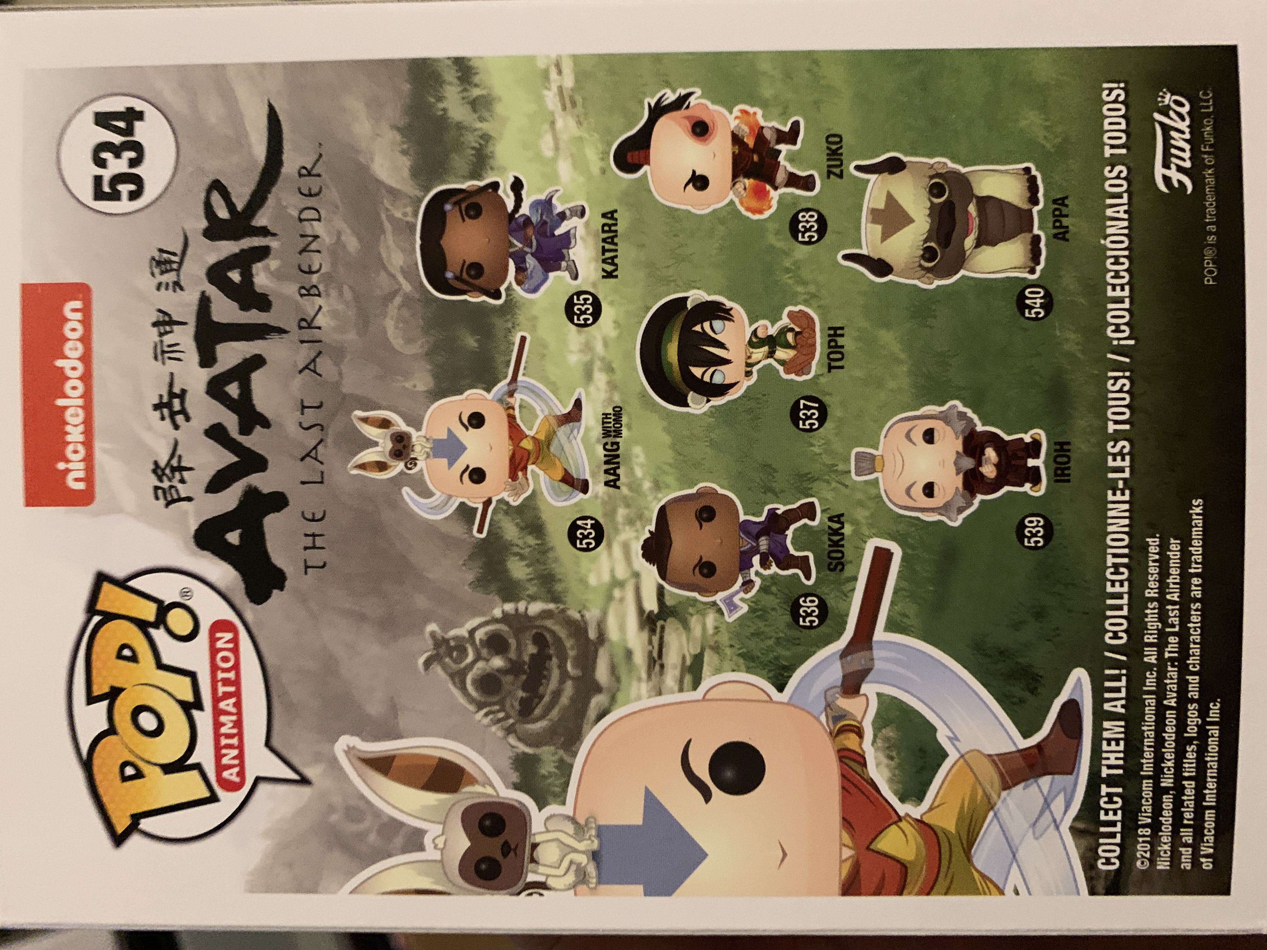 Aang With Momo - Avatar: The Last Airbender vinyl figure collectible [Barcode 889698364638] - Main Image 2