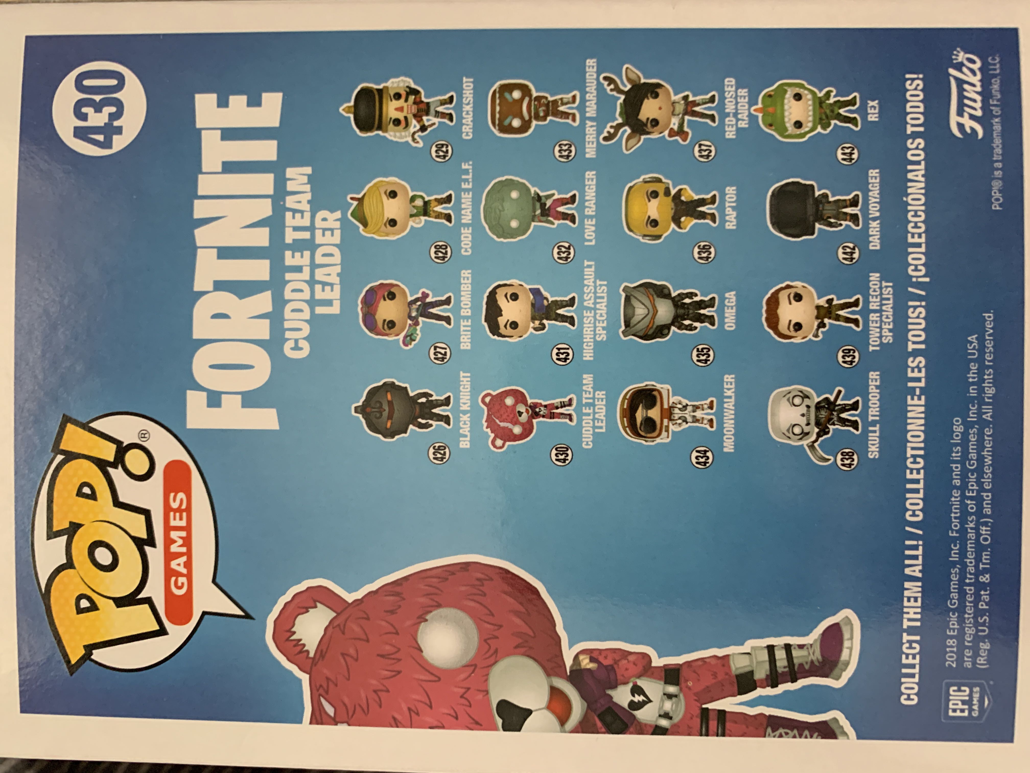 Cuddle team leader - Fortnite vinyl figure collectible [Barcode 889698357050] - Main Image 2