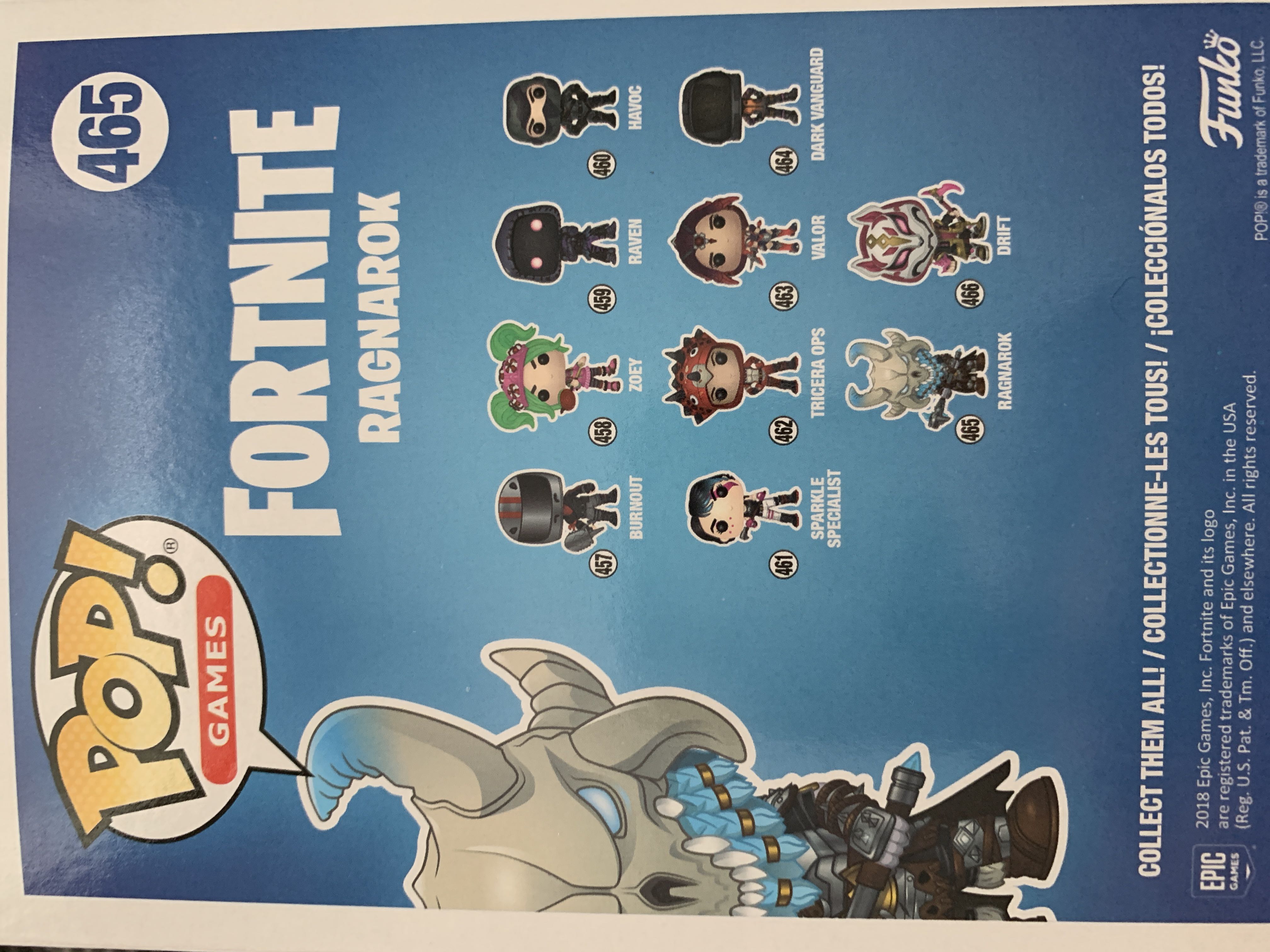 Ragnarok - Fortnite vinyl figure collectible [Barcode 889698369756] - Main Image 2