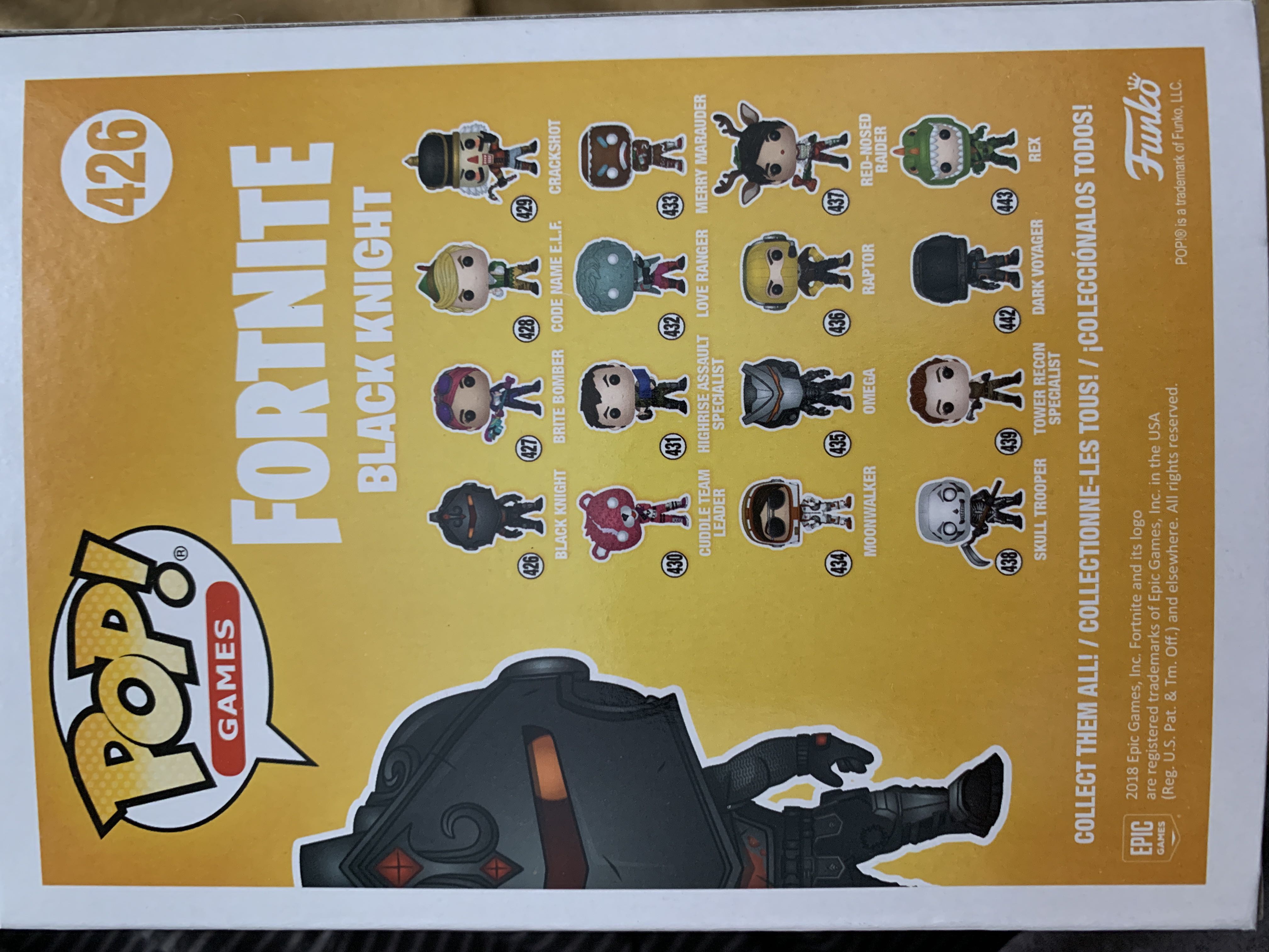 #426: Black Knight - Fortnite vinyl figure collectible [Barcode 889698344678] - Main Image 2