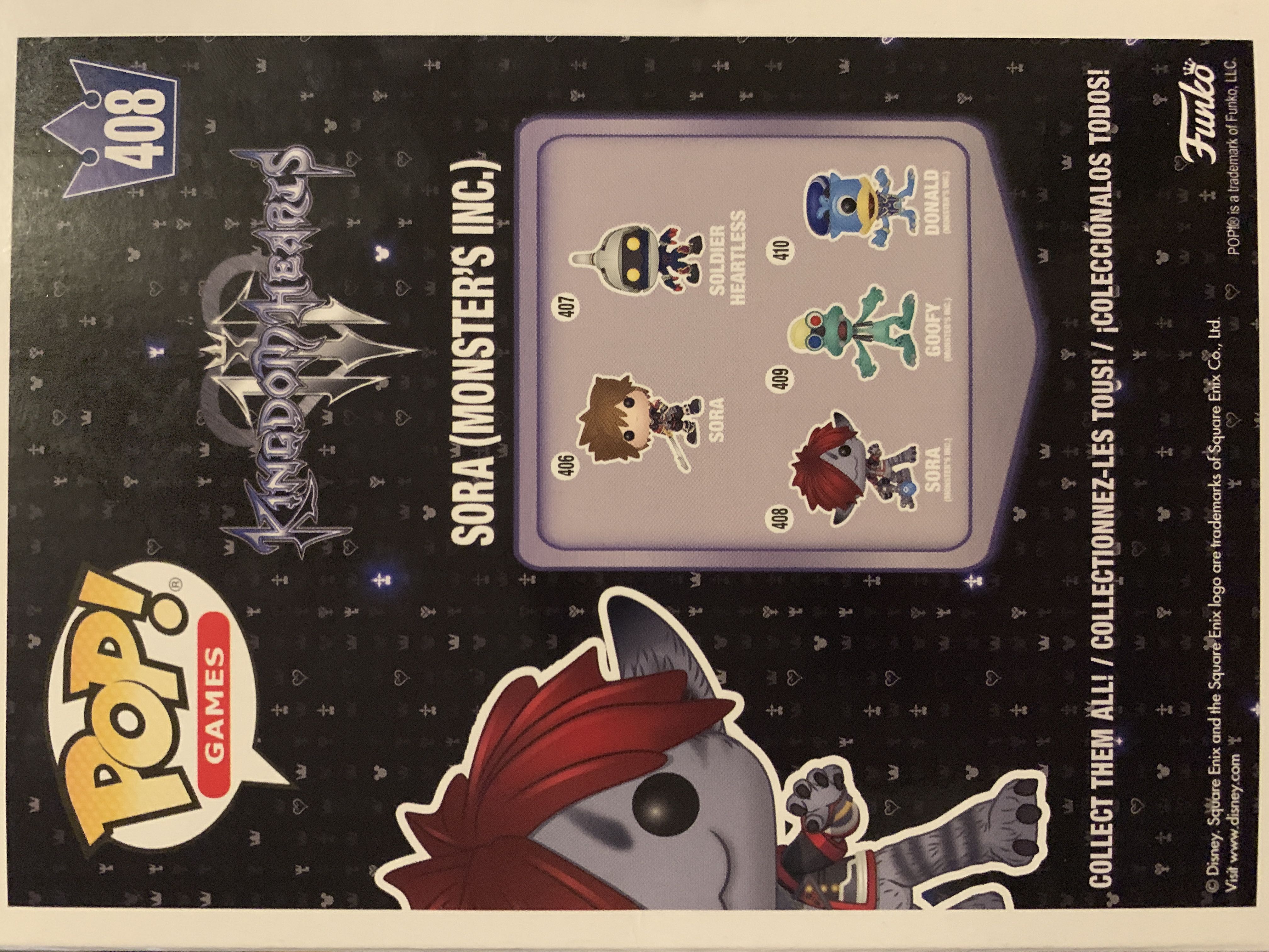 Sora (Monster’s Inc.) - Kingdom Hearts vinyl figure collectible [Barcode 889698340571] - Main Image 2