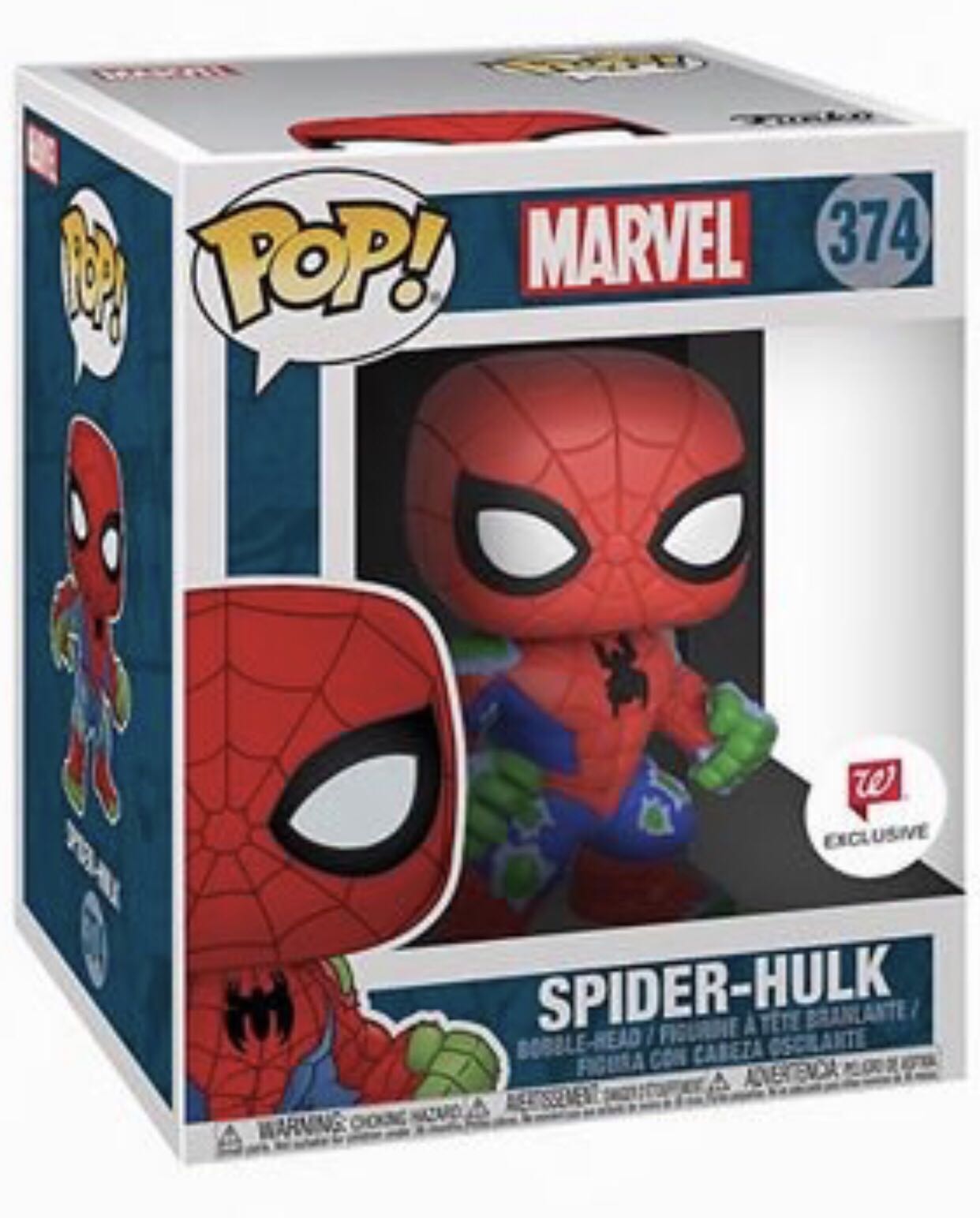 Spider-Hulk Pop! 374 - Spider-Man vinyl figure collectible [Barcode 889698297257] - Main Image 3