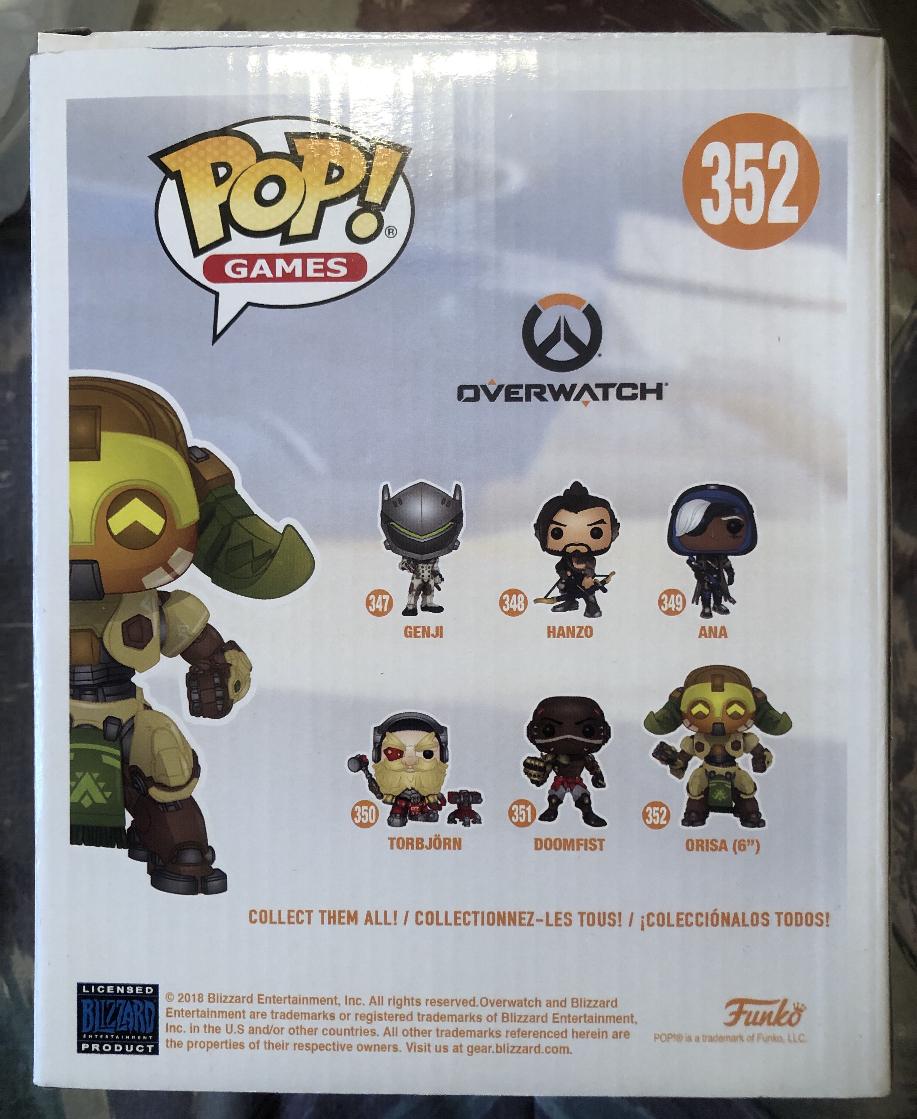 Orisa #352 - Overwatch vinyl figure collectible [Barcode 889698322805] - Main Image 2